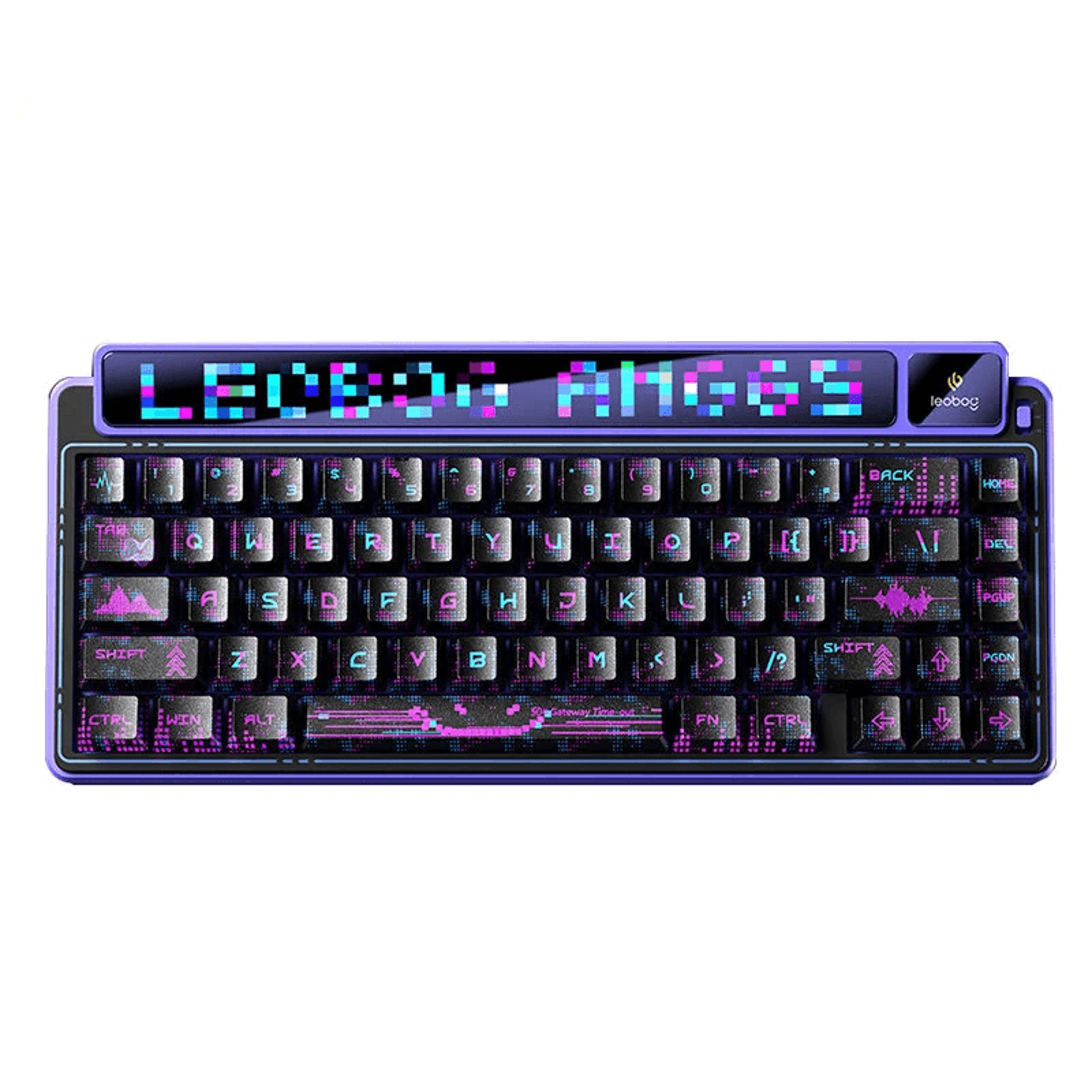 wireless mechanical gaming keyboard with tft display rgb and hot swappable key