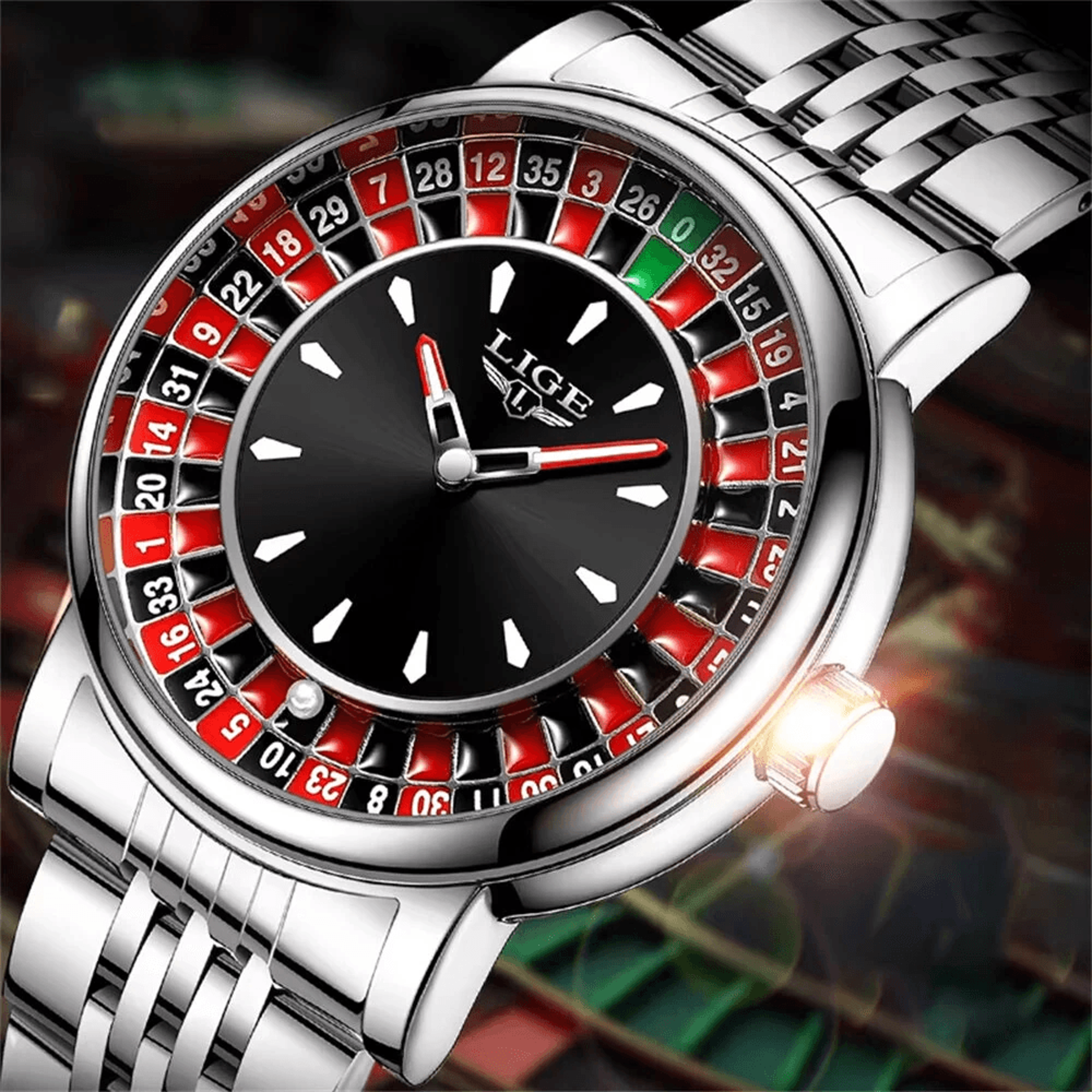 elegant mens quartz watch with waterproof luminous dial for business and casual wear