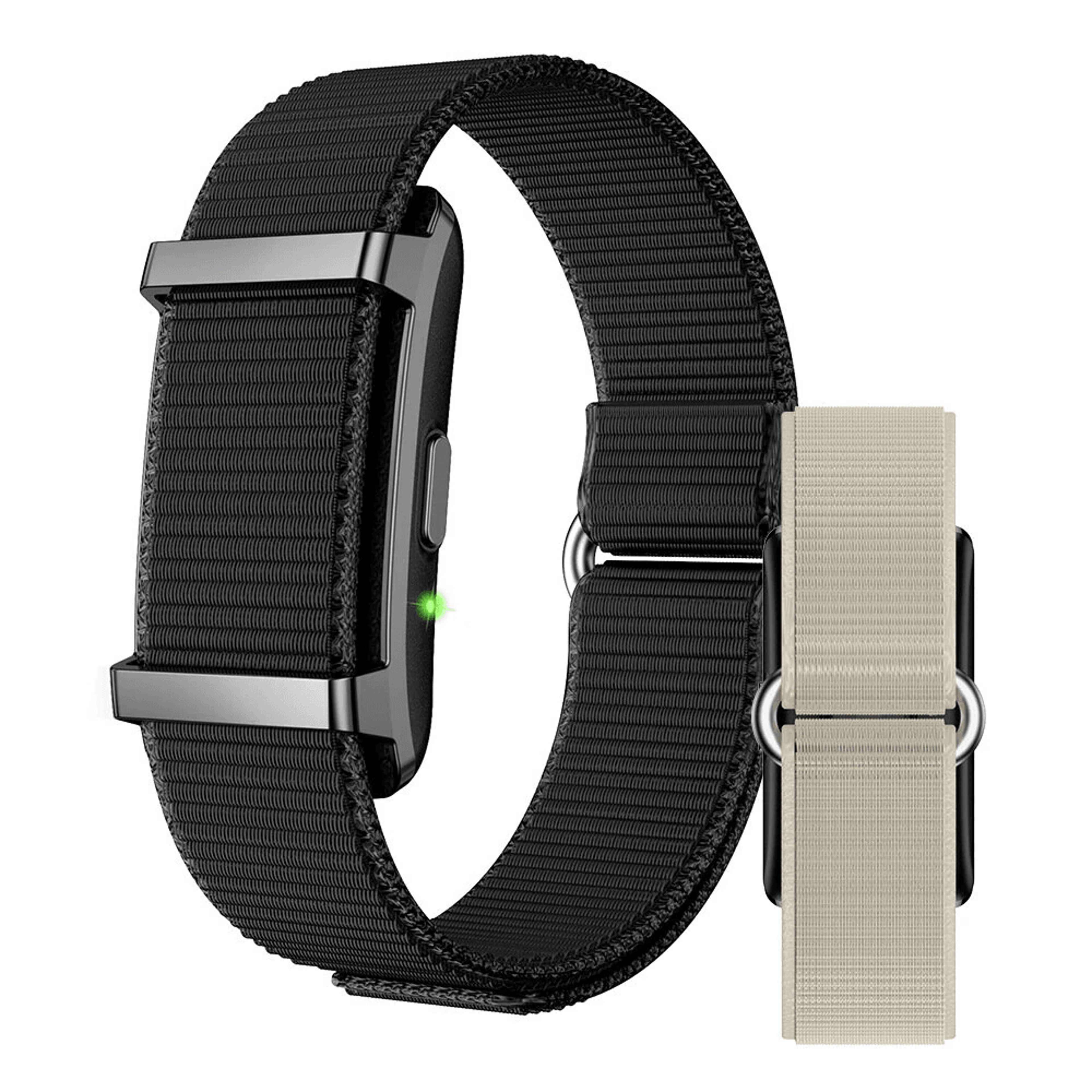 screenless fitness tracker with heart rate sleep and temperature monitoring