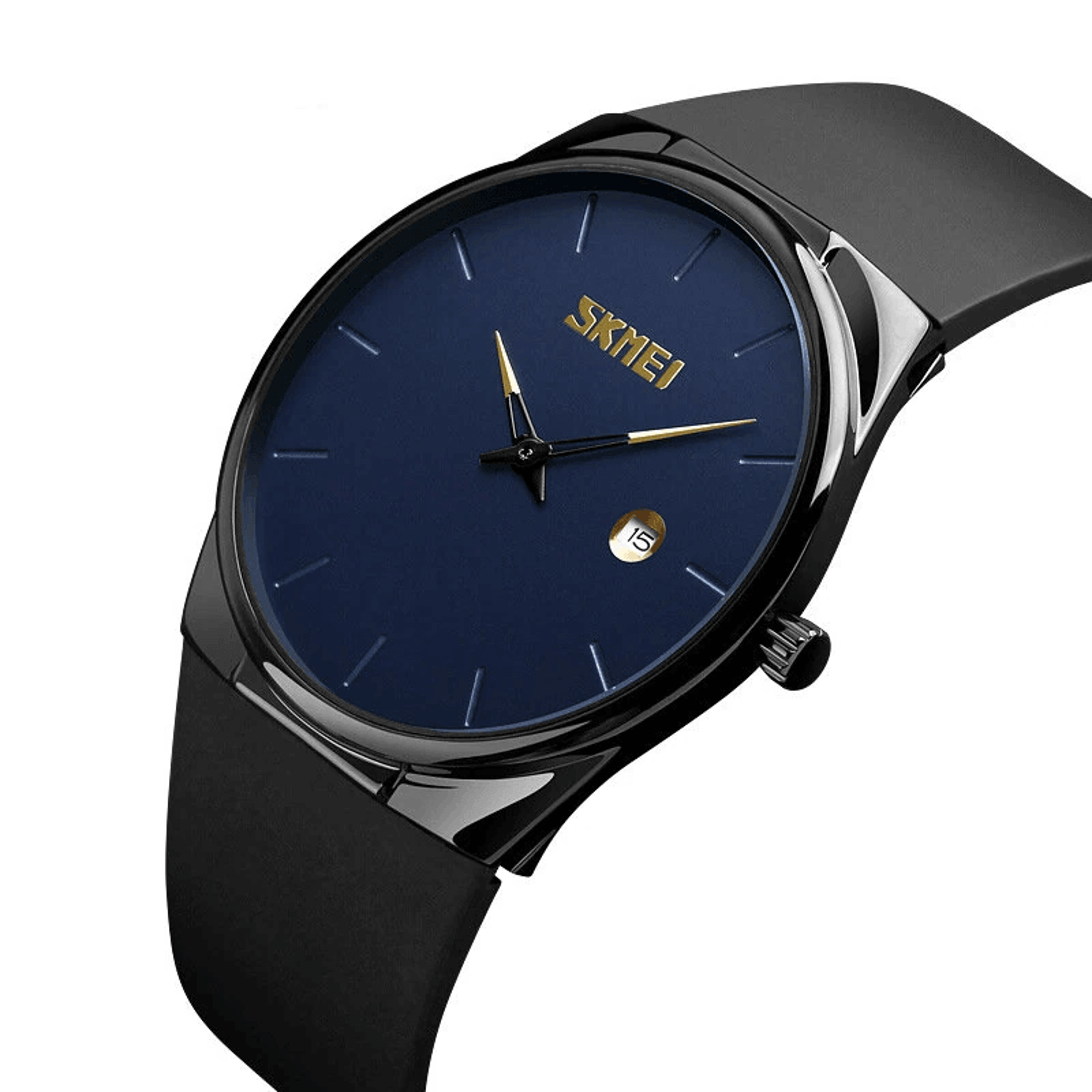 everyday waterproof quartz watch with date calendar small dial unisex sports design