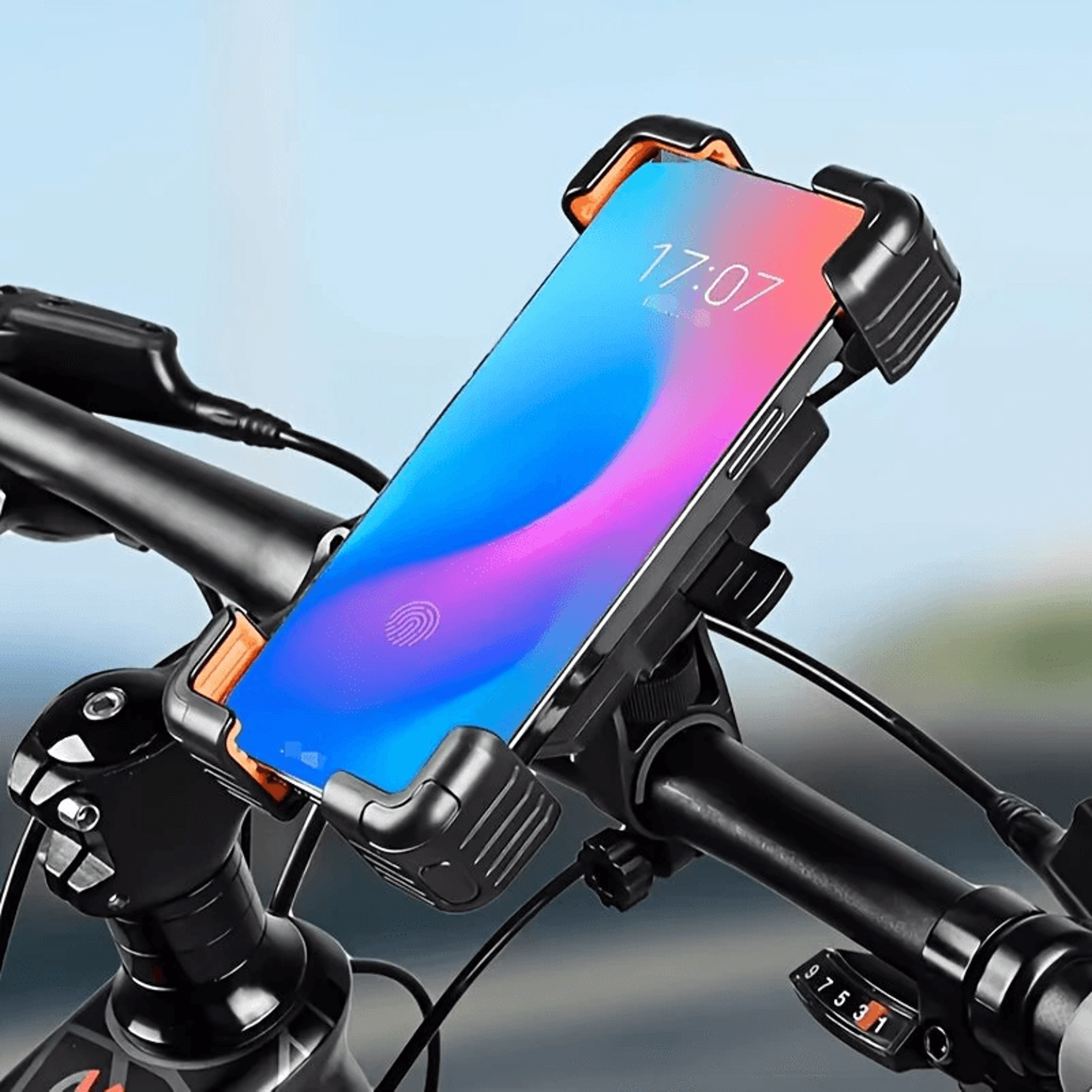 rotating bike phone holder shockproof universal motorcycle handlebar mount