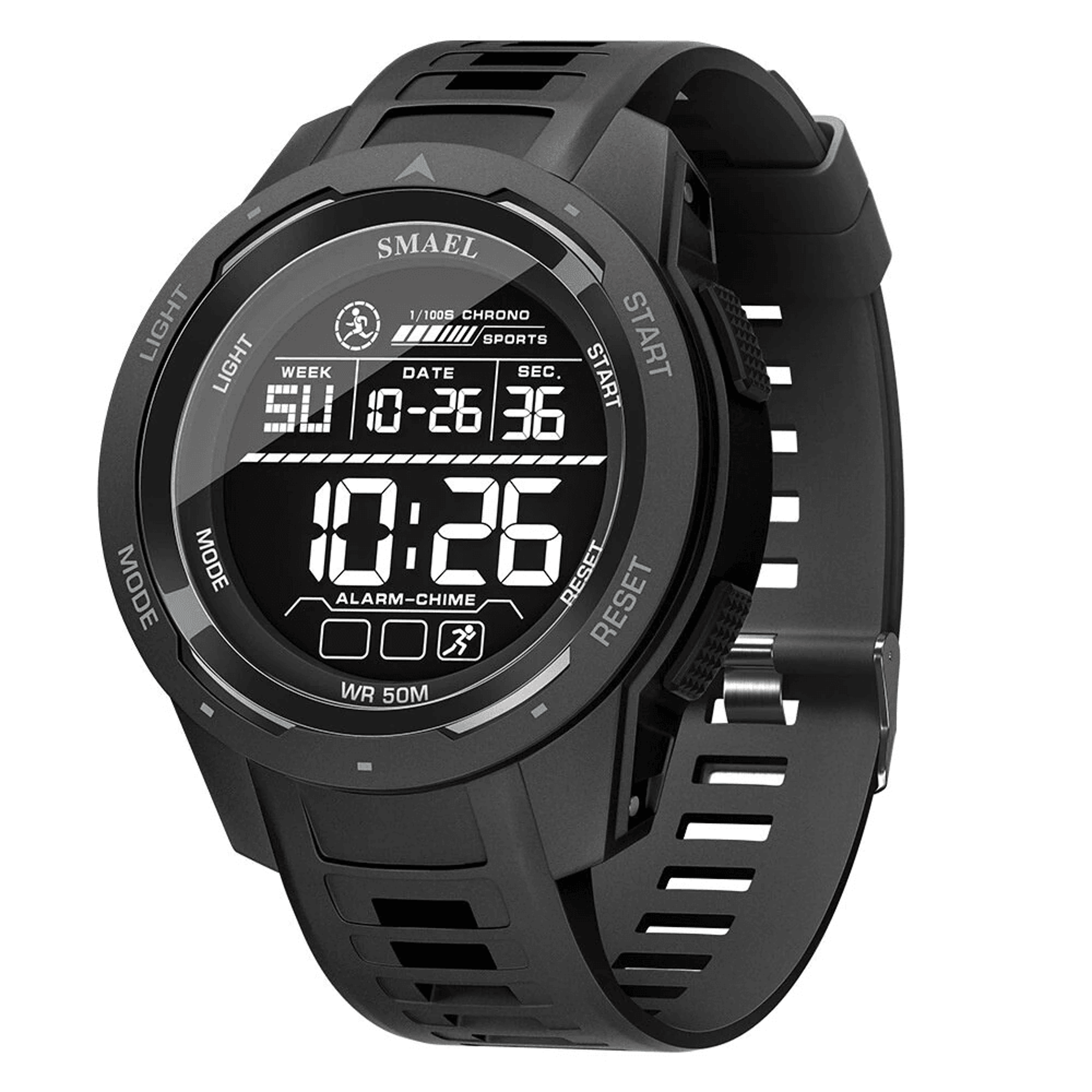 mens waterproof led digital sports watch with luminous display and comfortable tpu strap