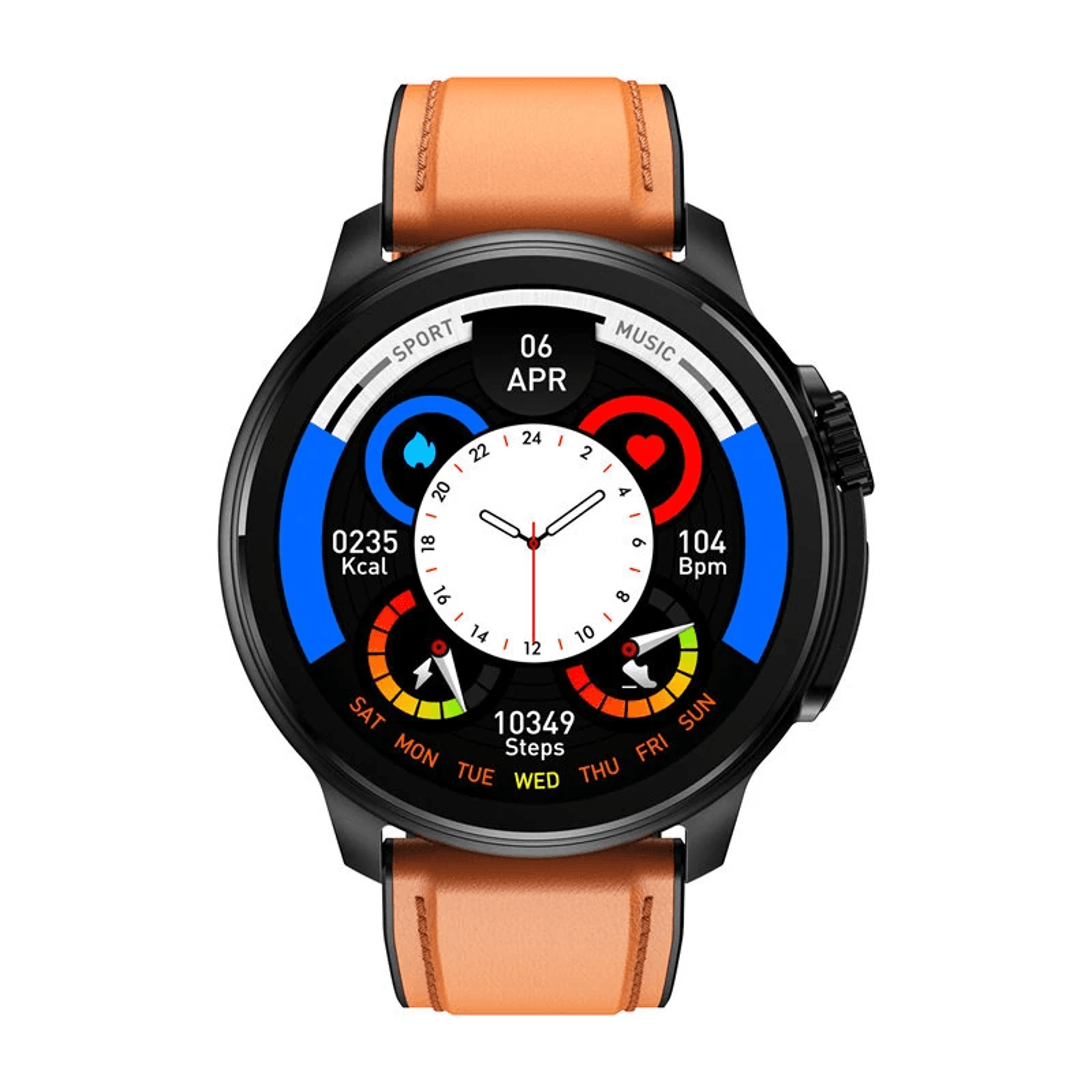 amoled ecg health smart watch with sos heart rate and sleep tracking