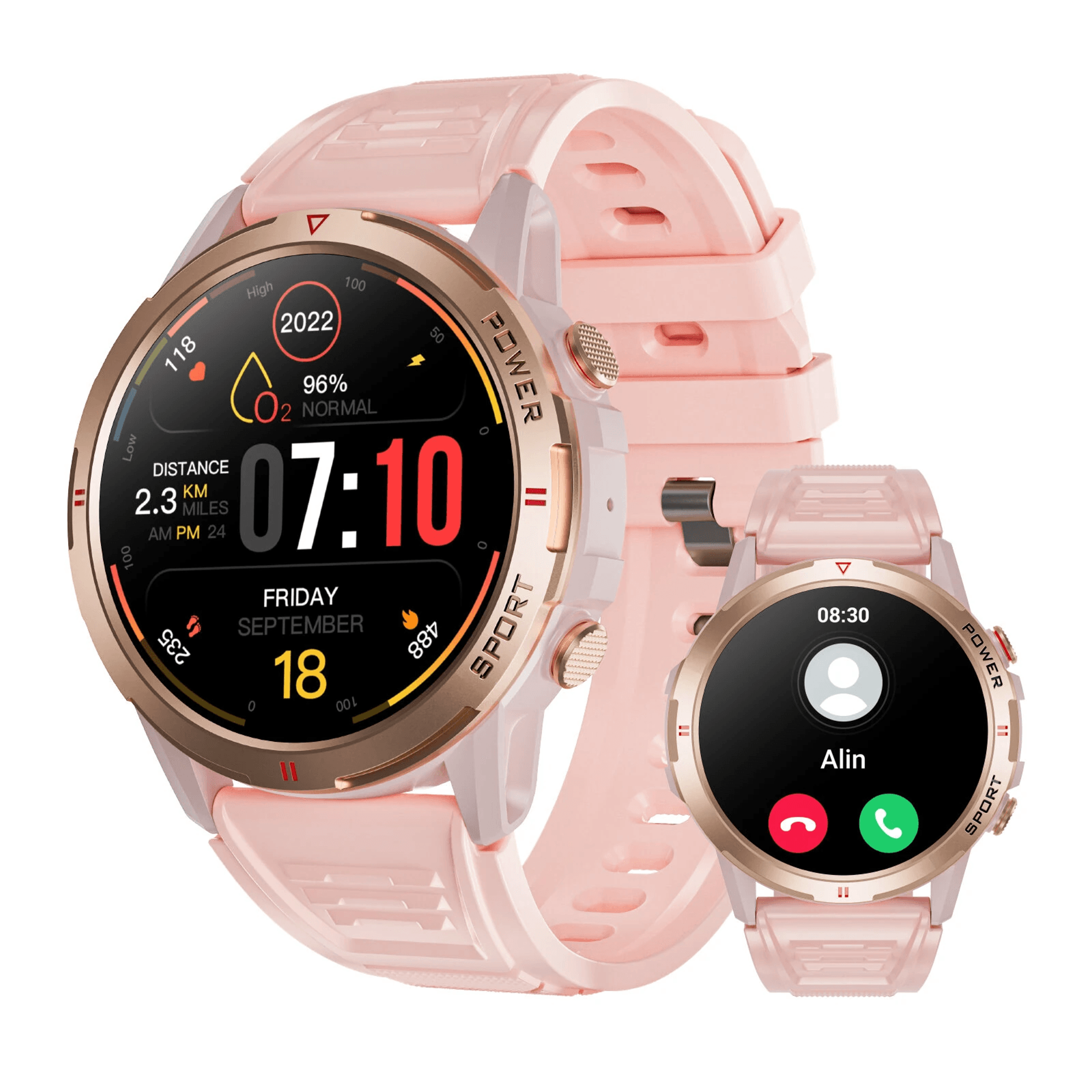 weofly explorer amoled smartwatch with bluetooth calling health tracking and water resistance