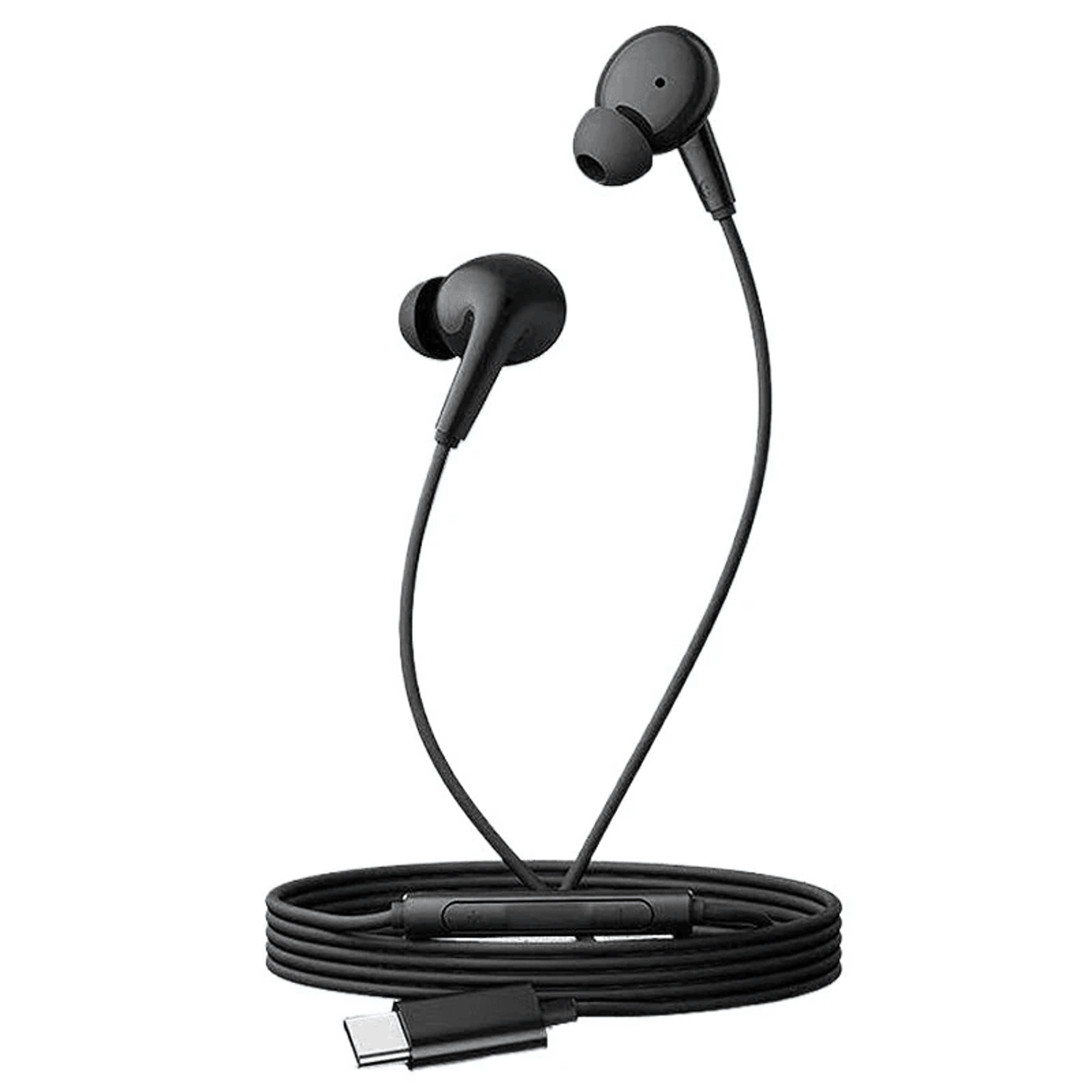hi res usb c wired earbuds with mic and dynamic sound