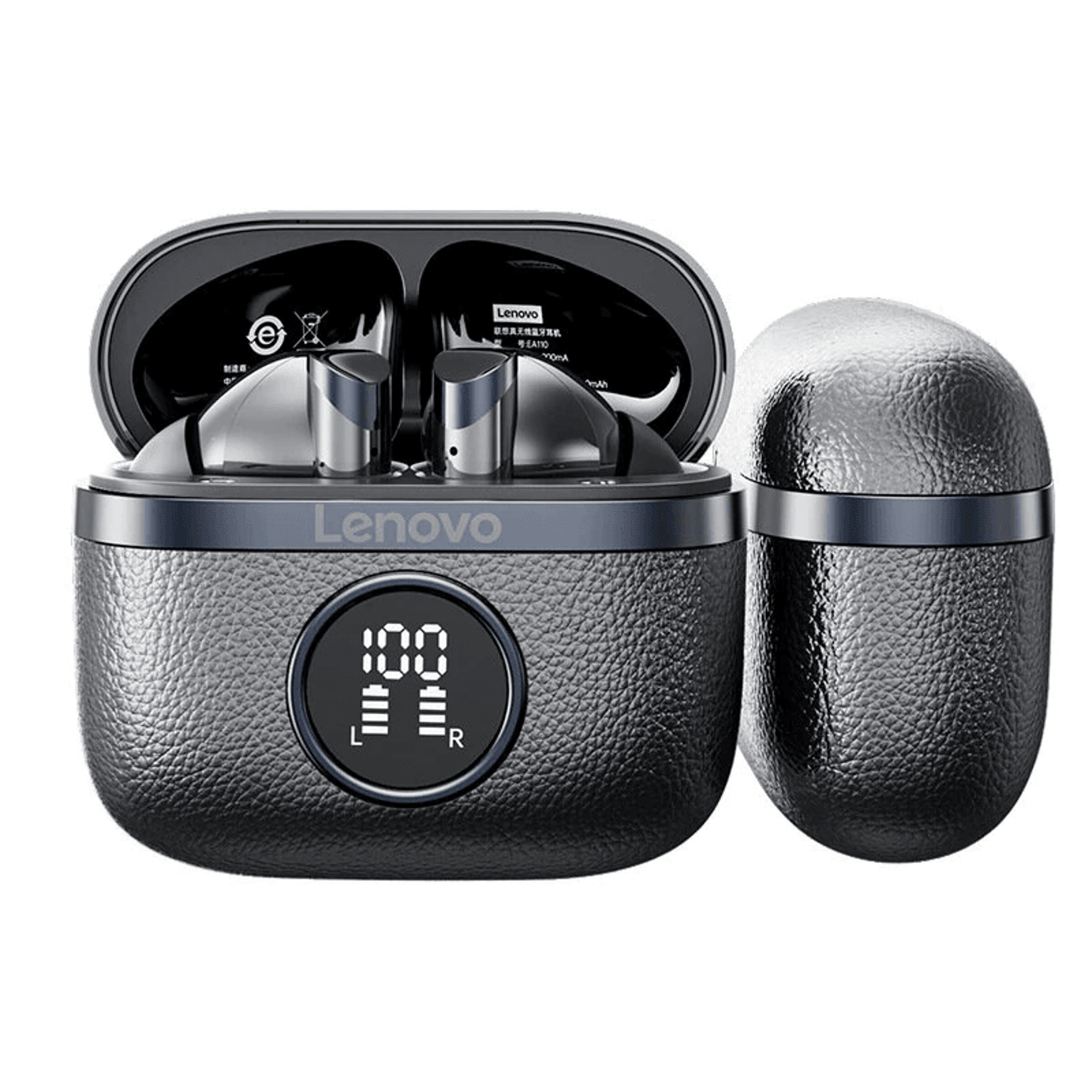 bluetooth wireless earbuds with low latency and led battery display