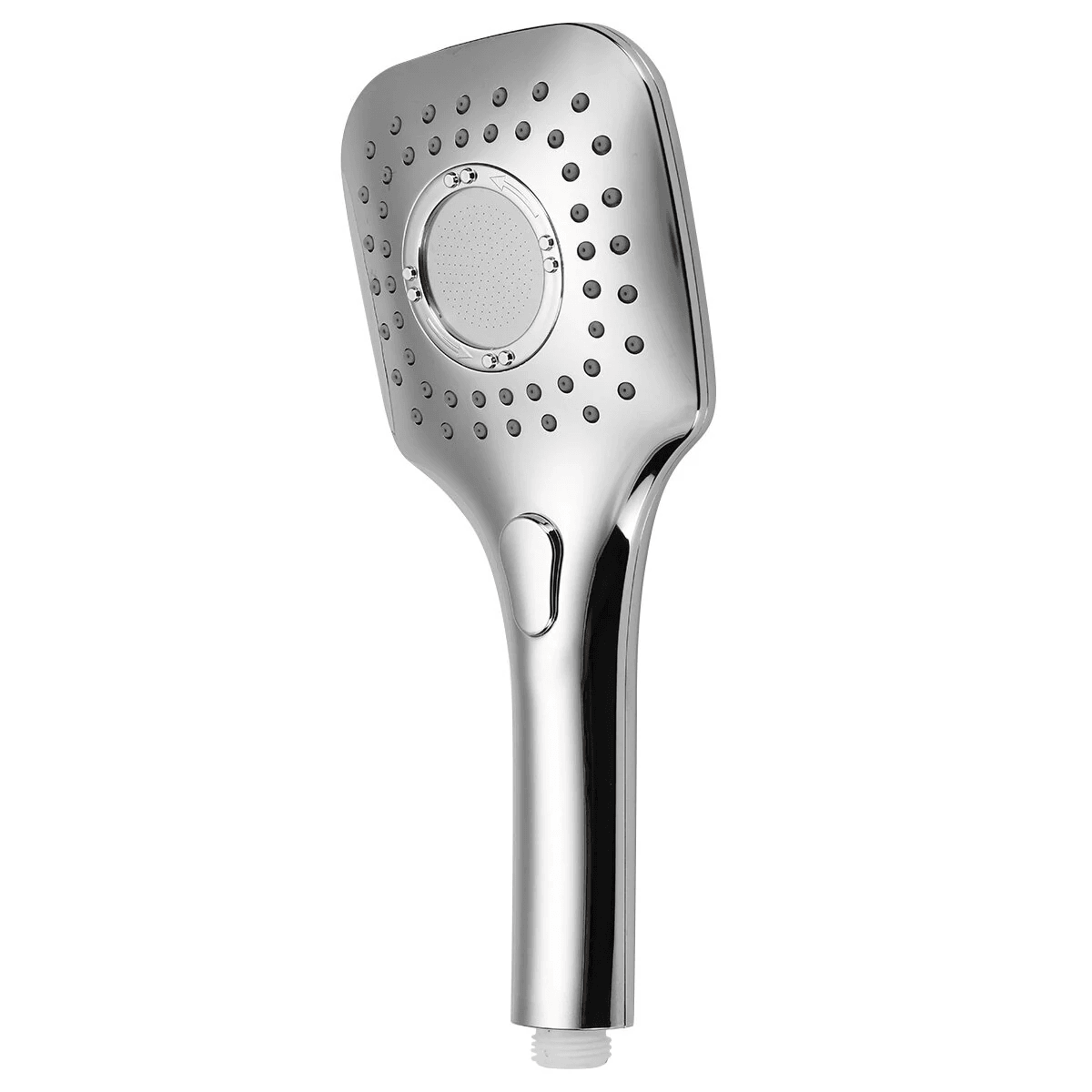 digital display rain shower system piano button controls and ambient light