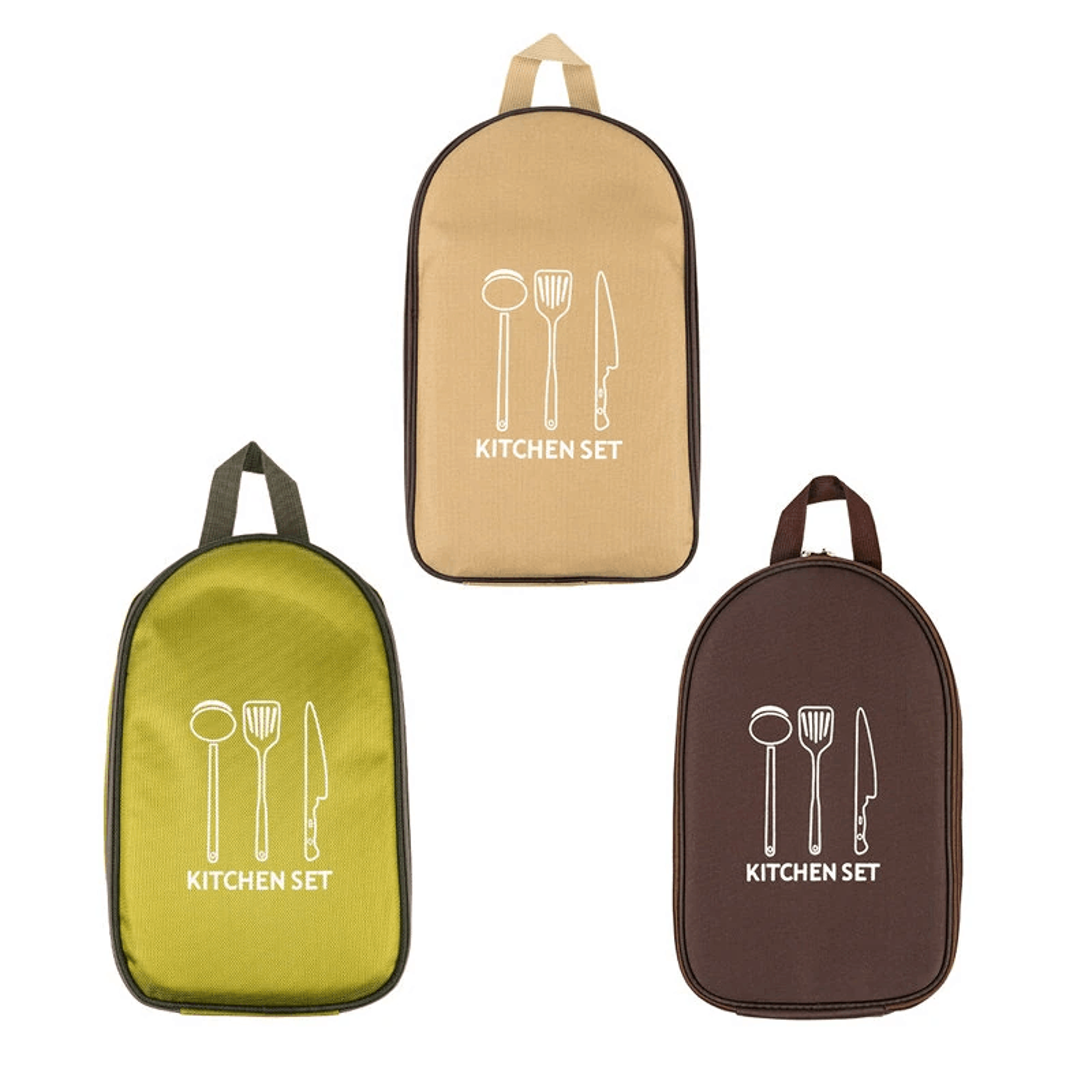 portable camping utensil organizer bag for bbq cooking and travel