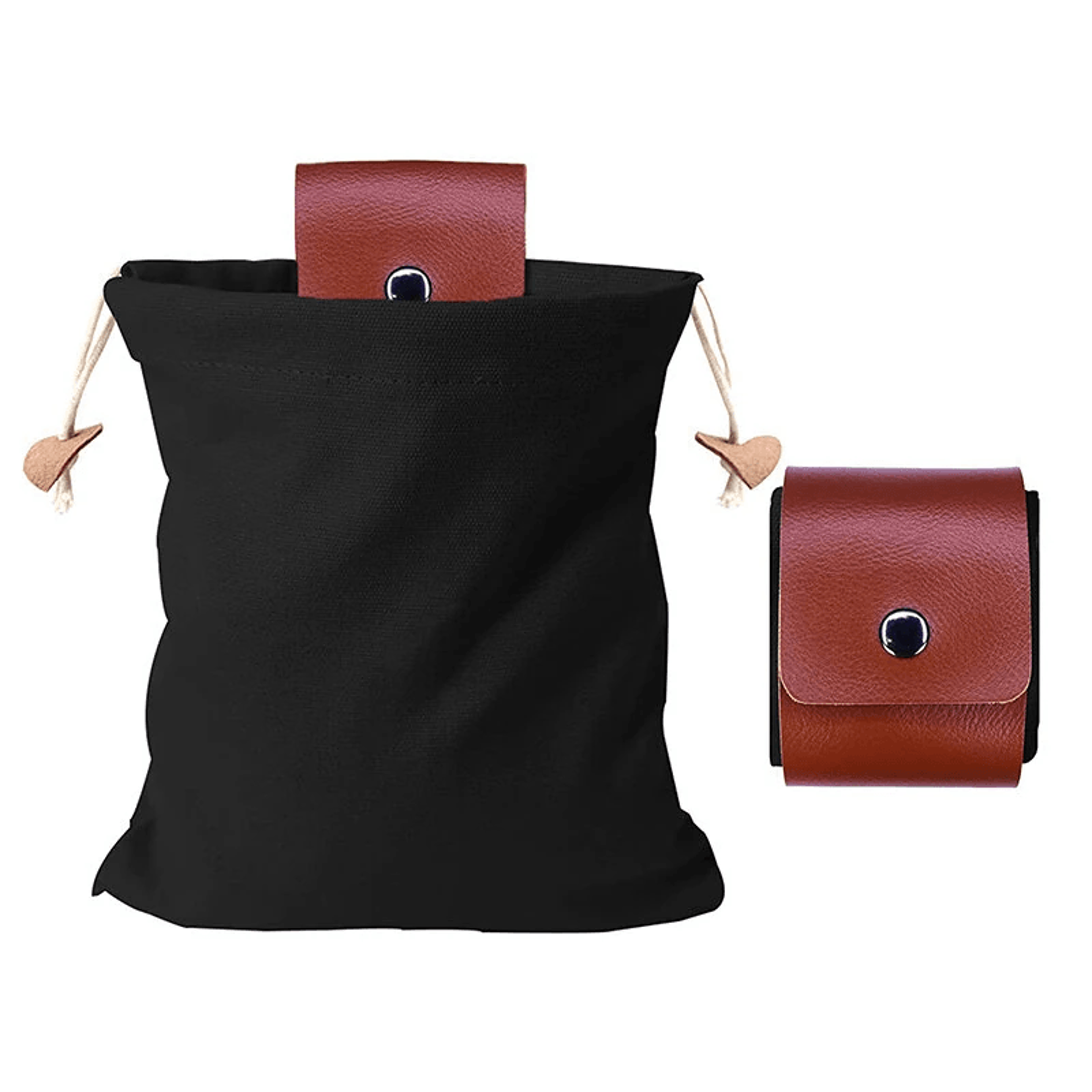 foldable canvas foraging pouch large capacity belt bag for hiking and camping