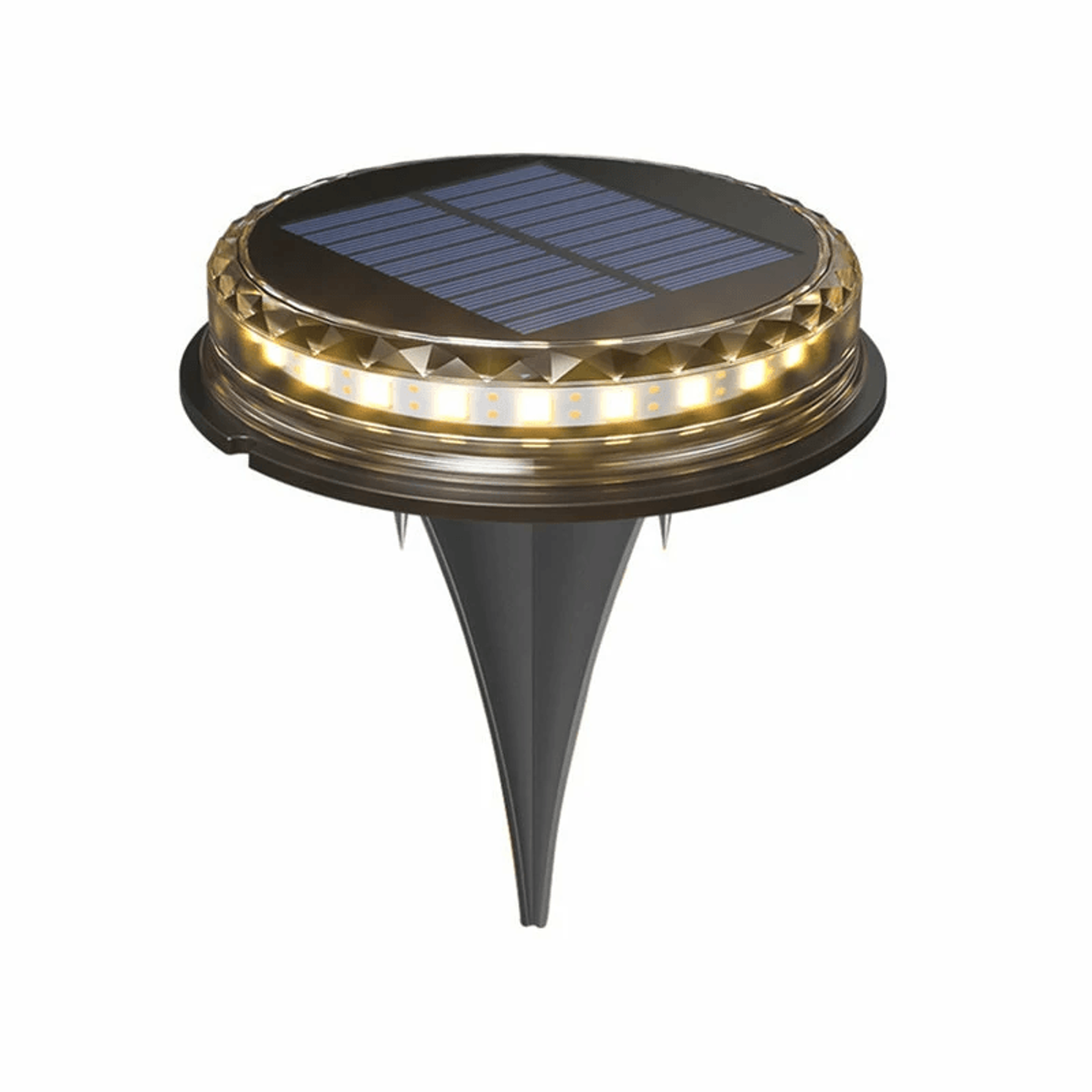 led solar ground lights waterproof garden pathway lights warm white