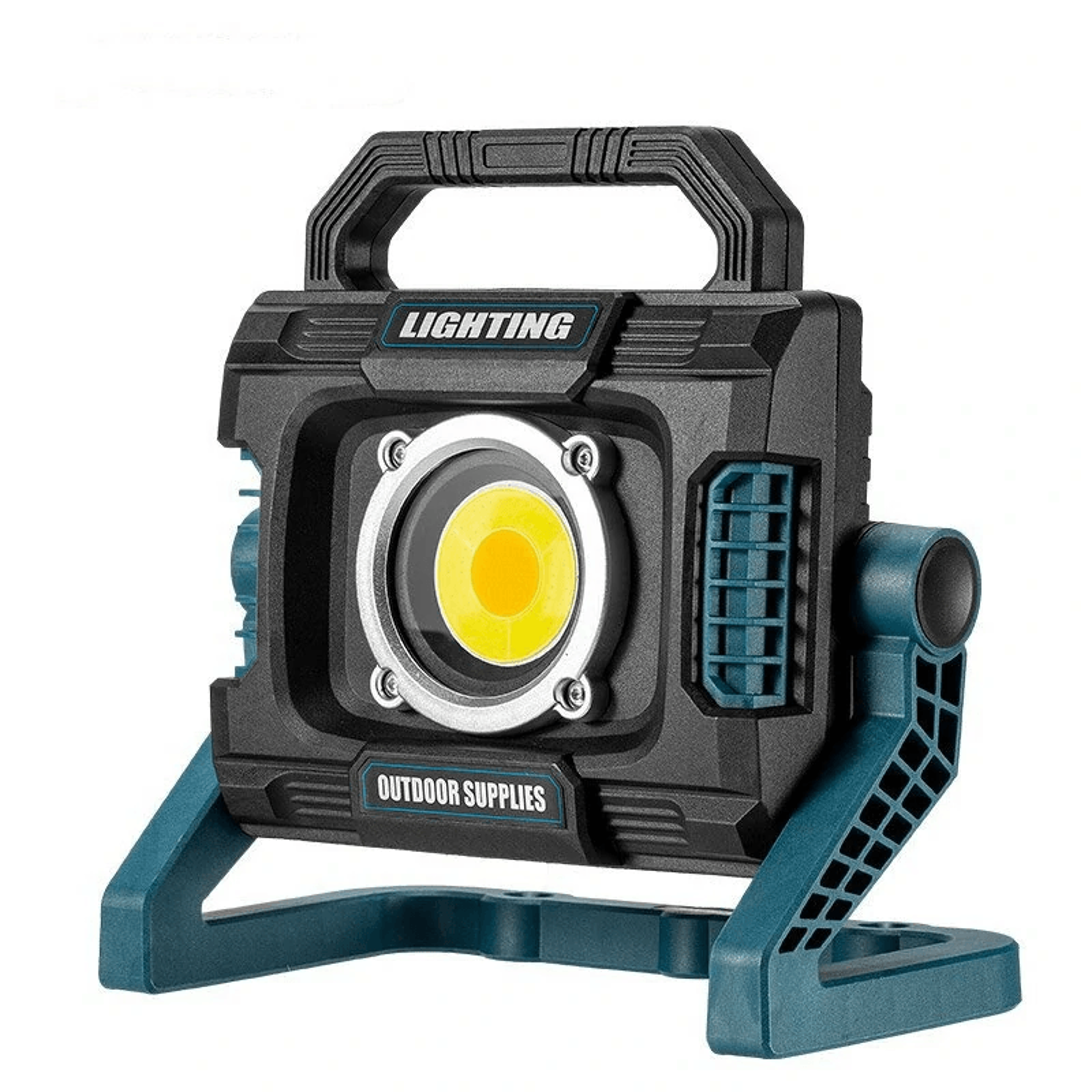 portable cob spotlight usb rechargeable work light for camping and emergencies