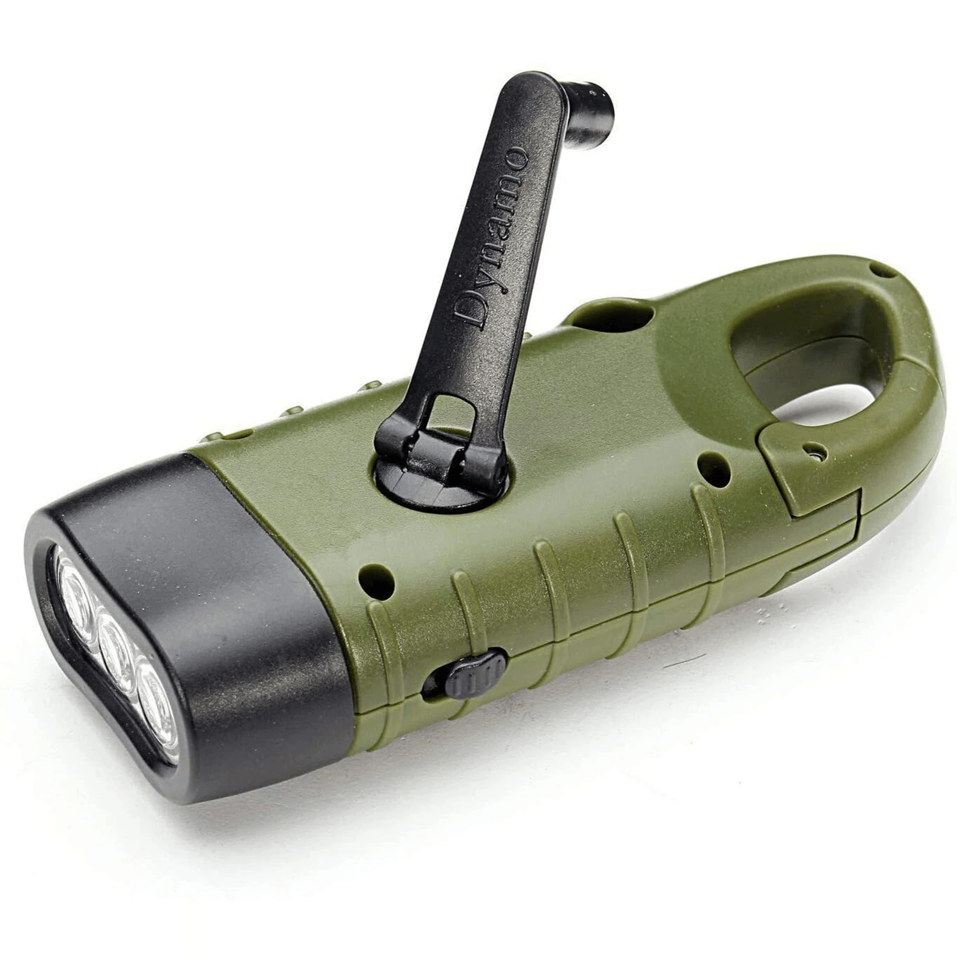 solar hand crank led flashlight portable emergency camping light
