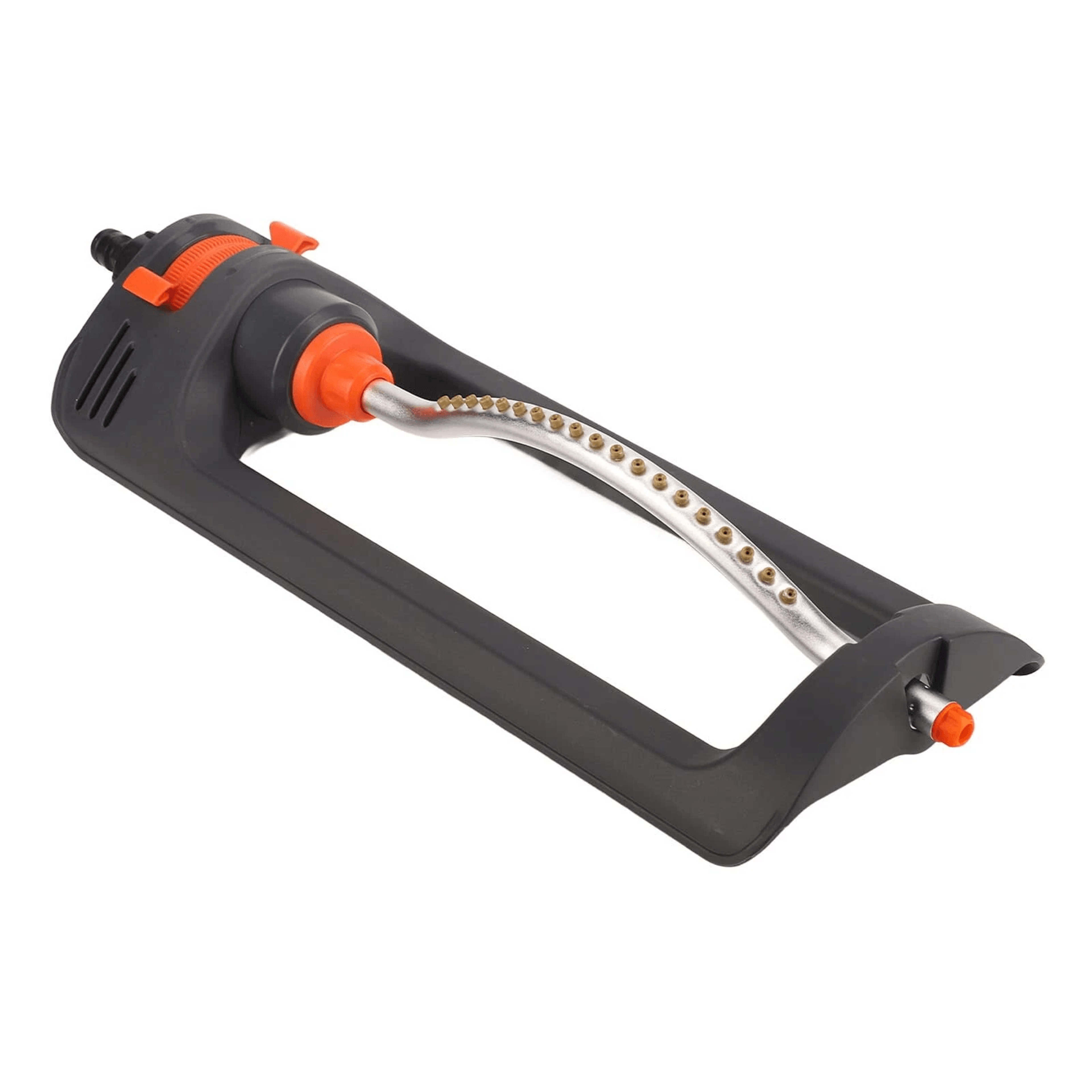 adjustable oscillating lawn sprinkler with nozzles and watering modes