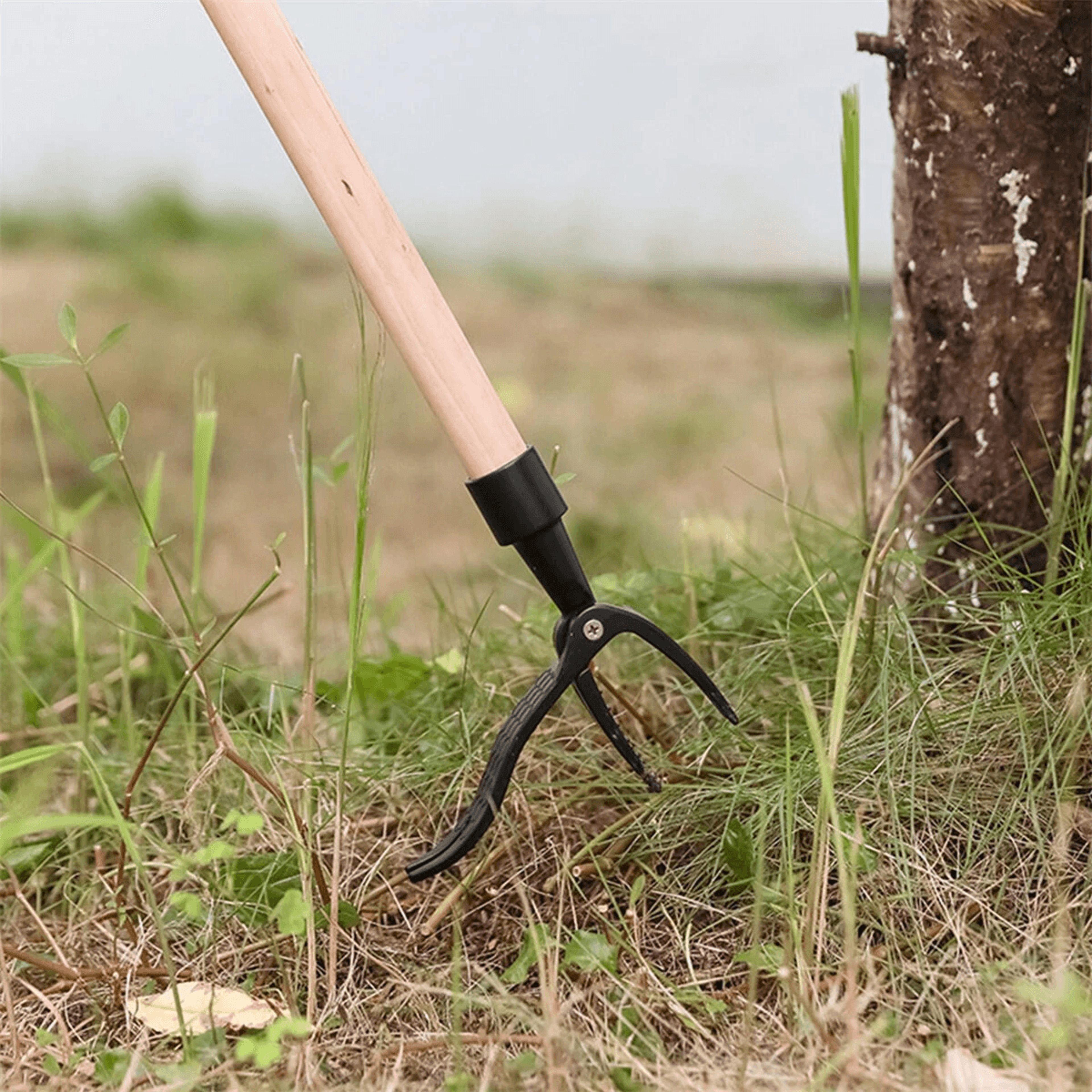 stand up claw weed puller root remover with foot pedal for lawn and garden