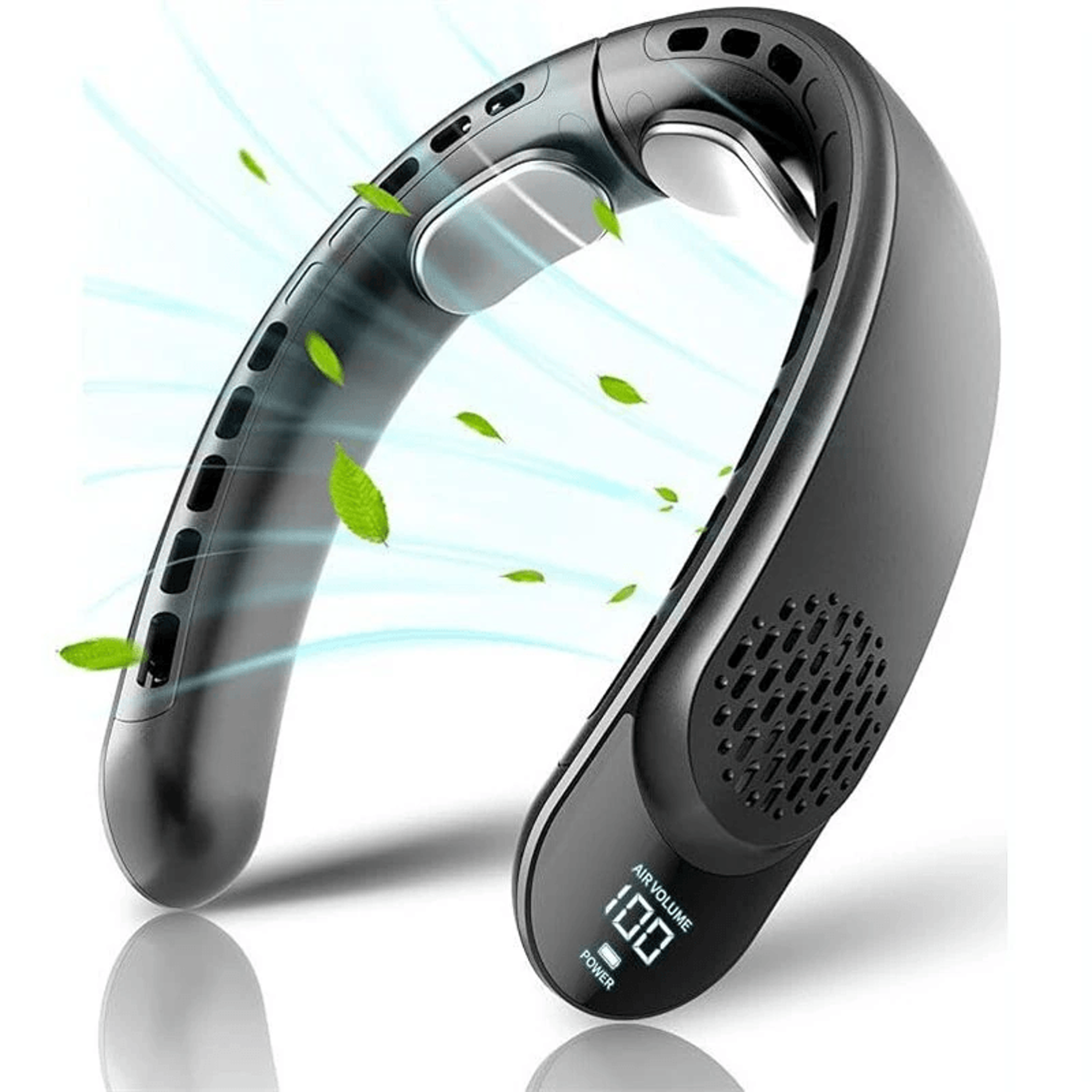 rechargeable neck fan with battery and speed hands free cooling
