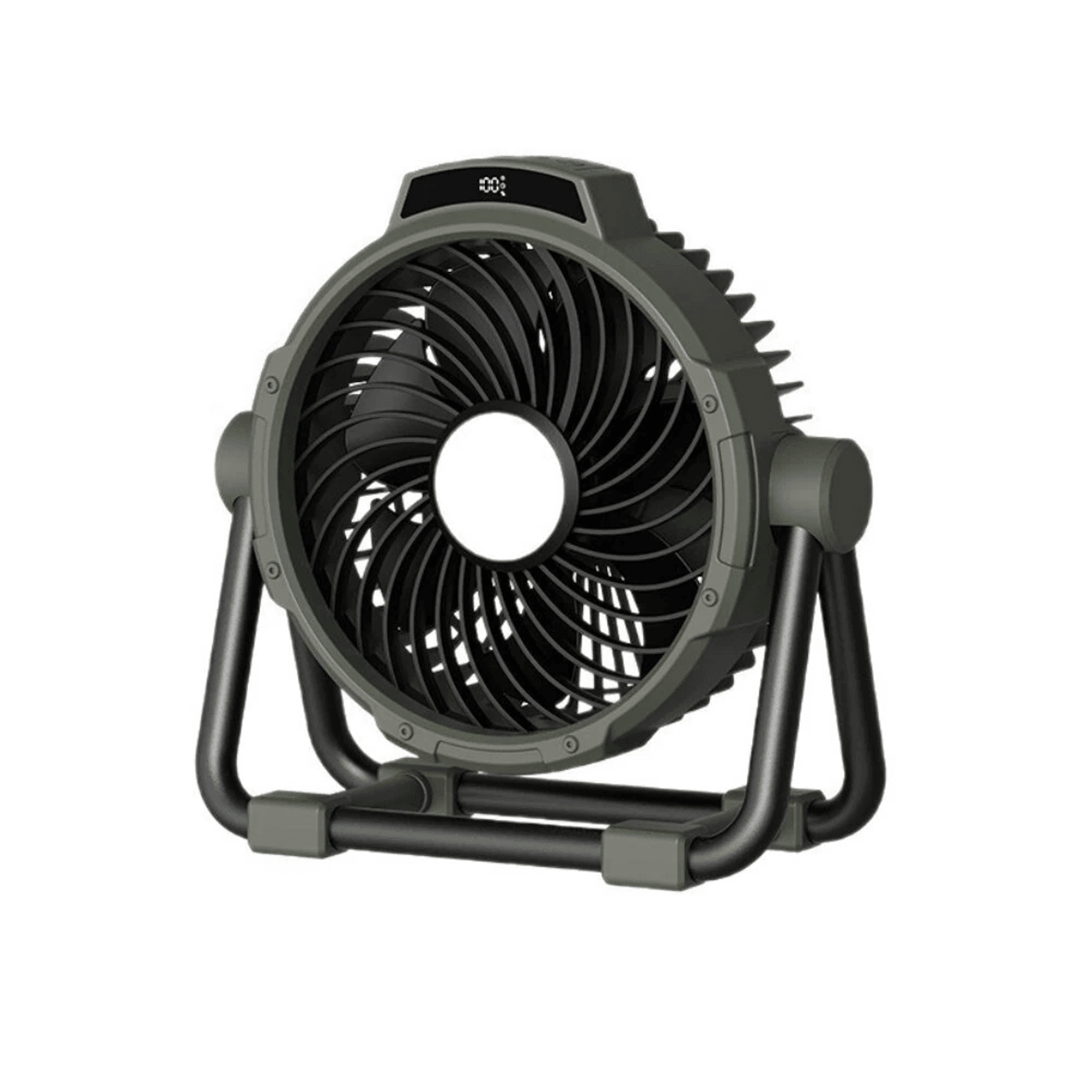 rechargeable camping fan with remote control lcd display and speed cooling