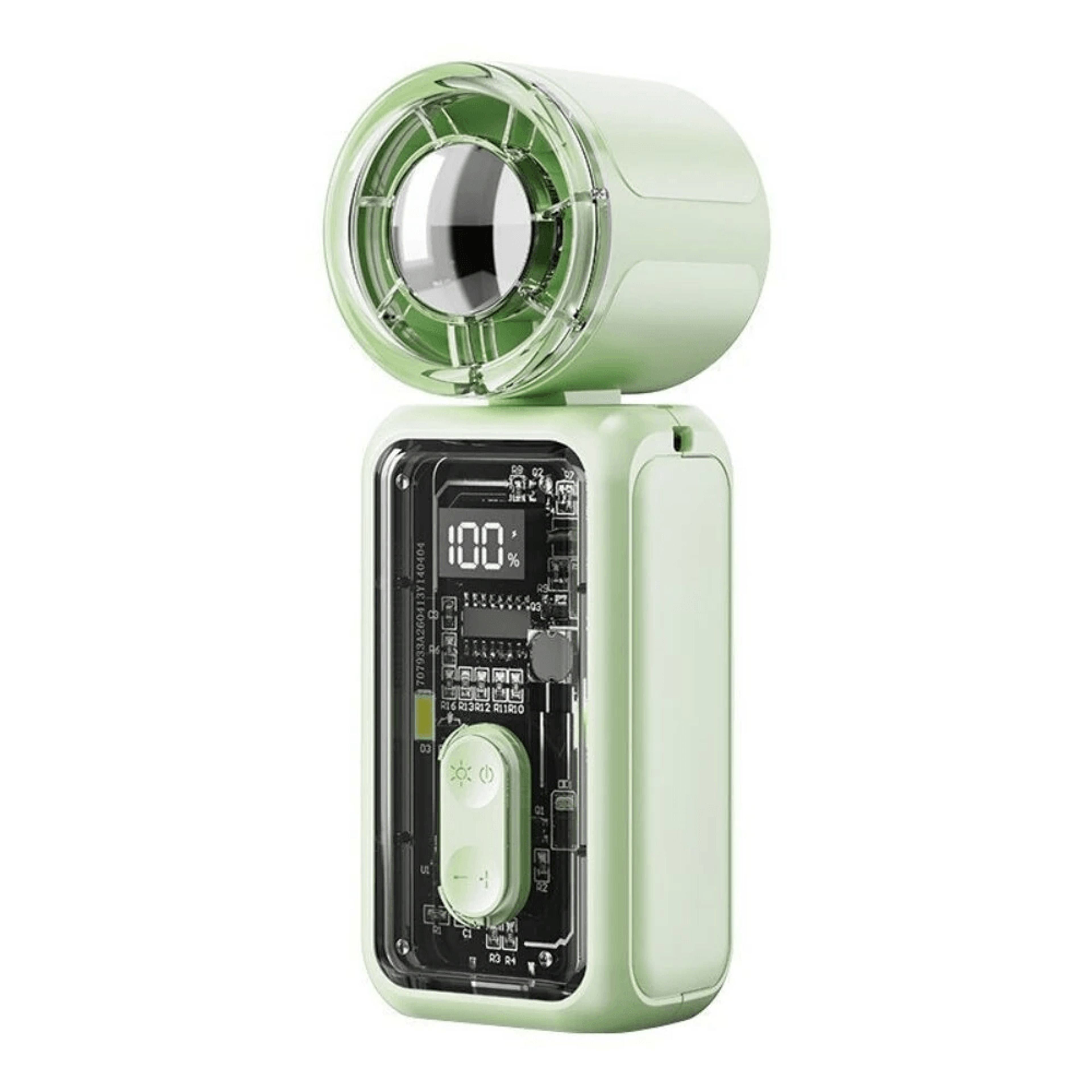 portable handheld fan speed levels type c fast charging rechargeable mini foldable fan with led display for travel