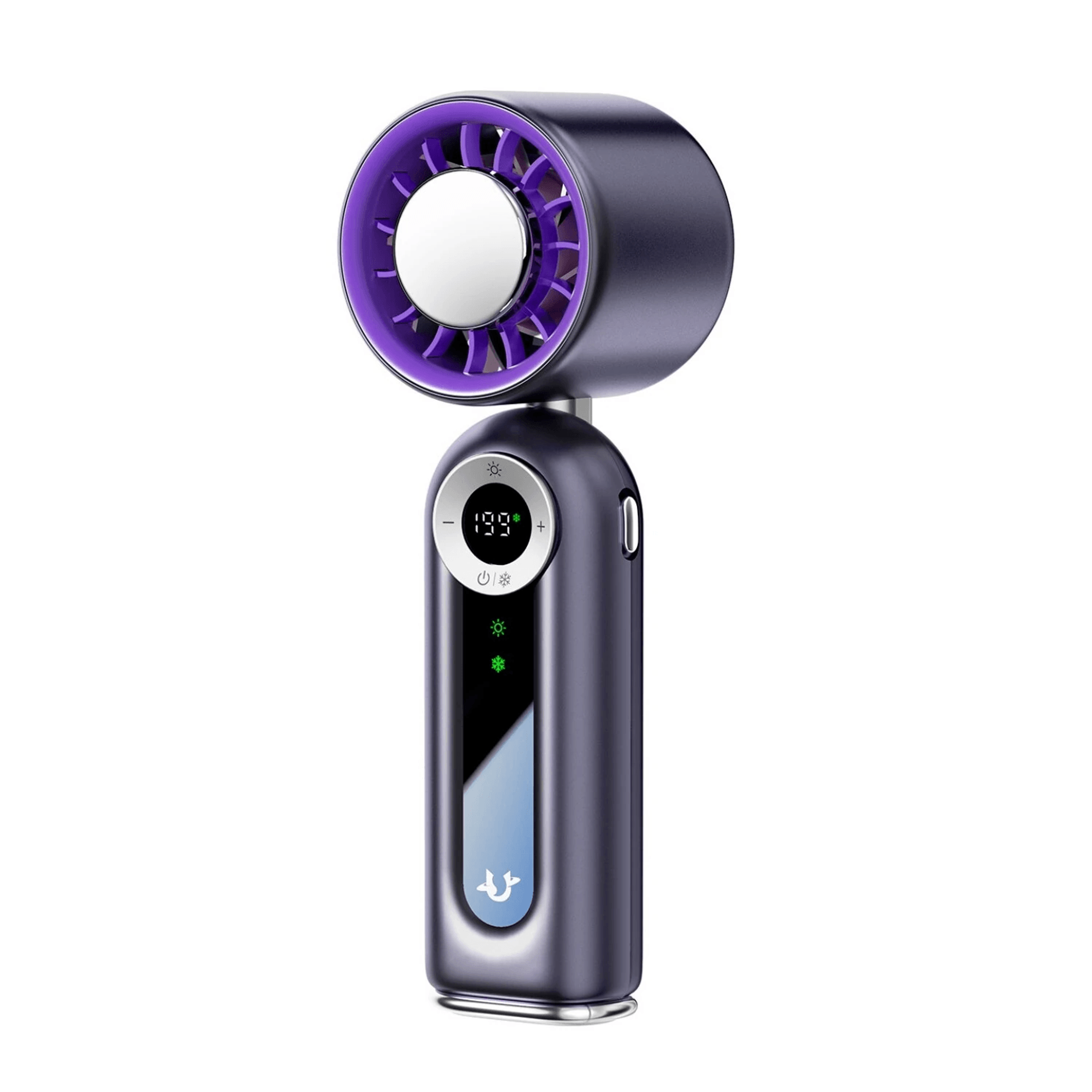 portable handheld cooling fan with speed control and rechargeable battery