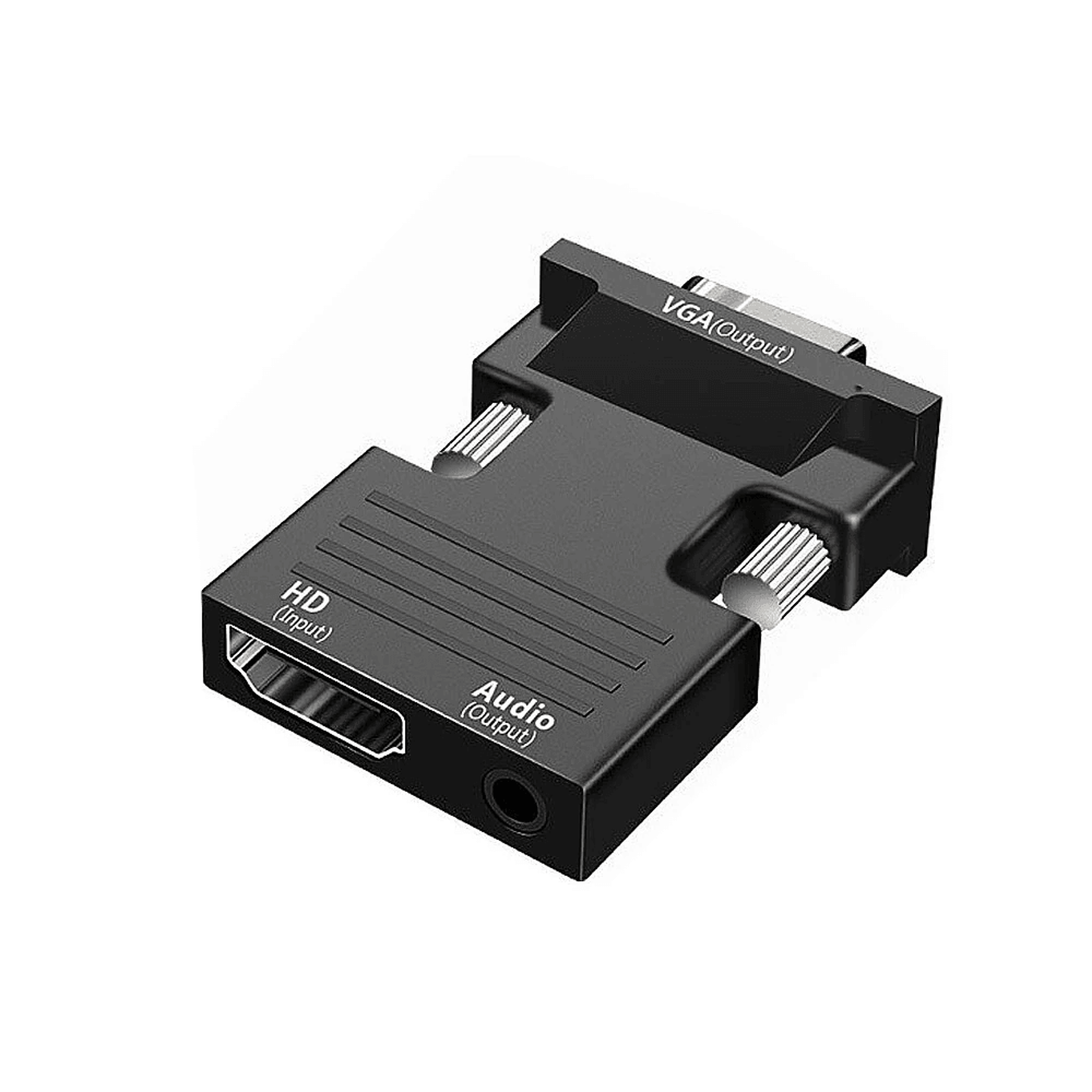 hdmi to vga adapter with audio for laptop monitor and projector