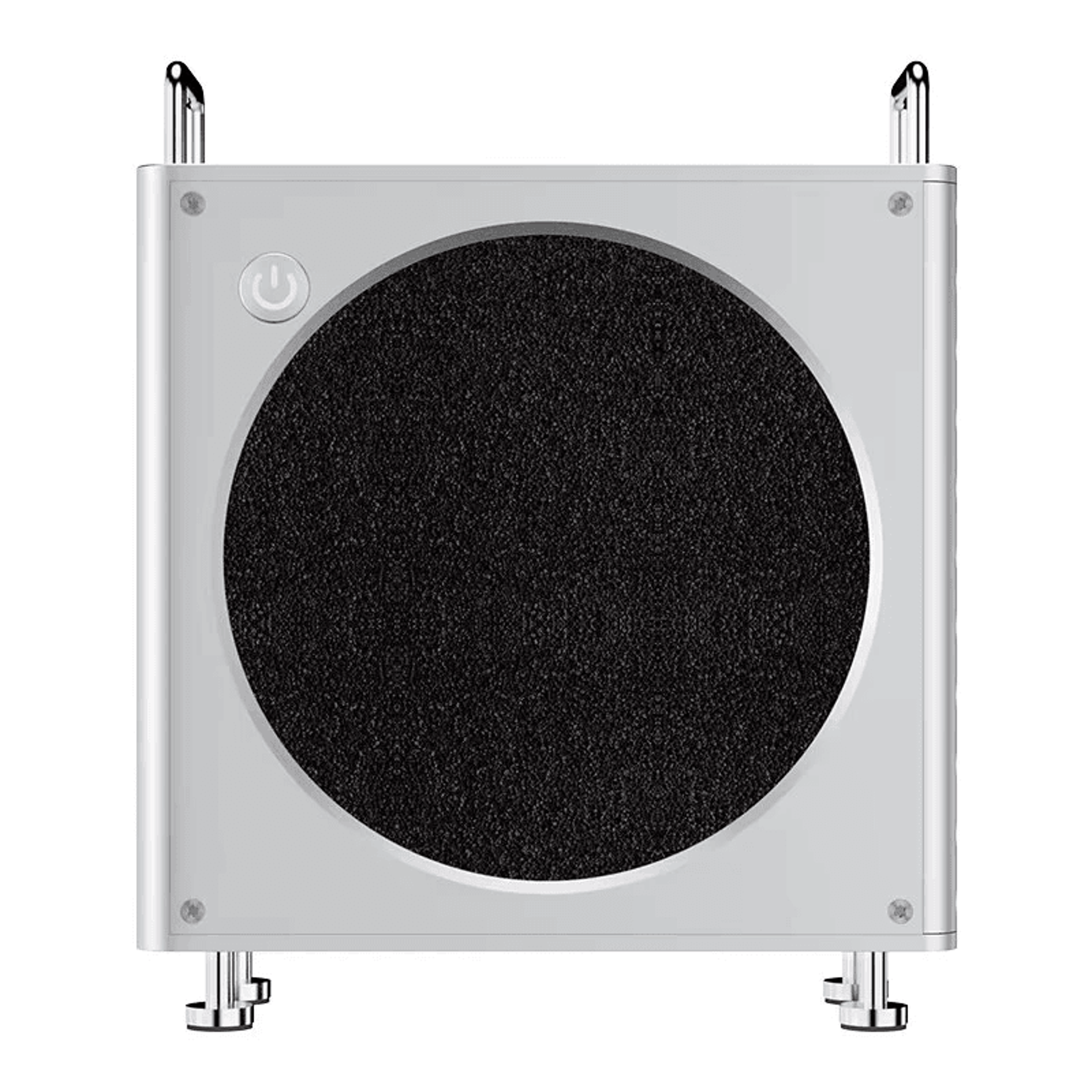 mac mini aluminum case with magnetic panels and vertical stand