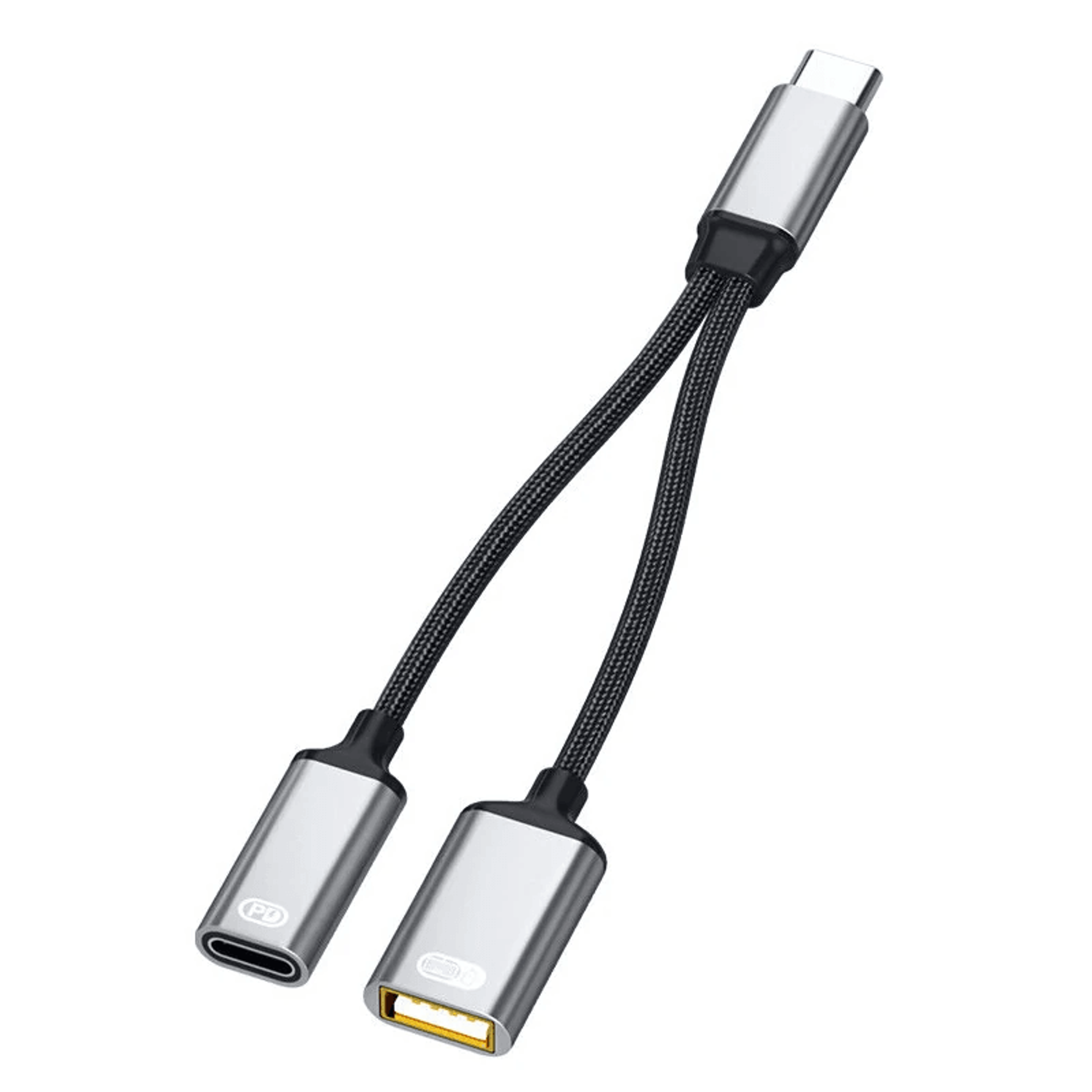 usb c splitter adapter with usb otg and pd fast charging