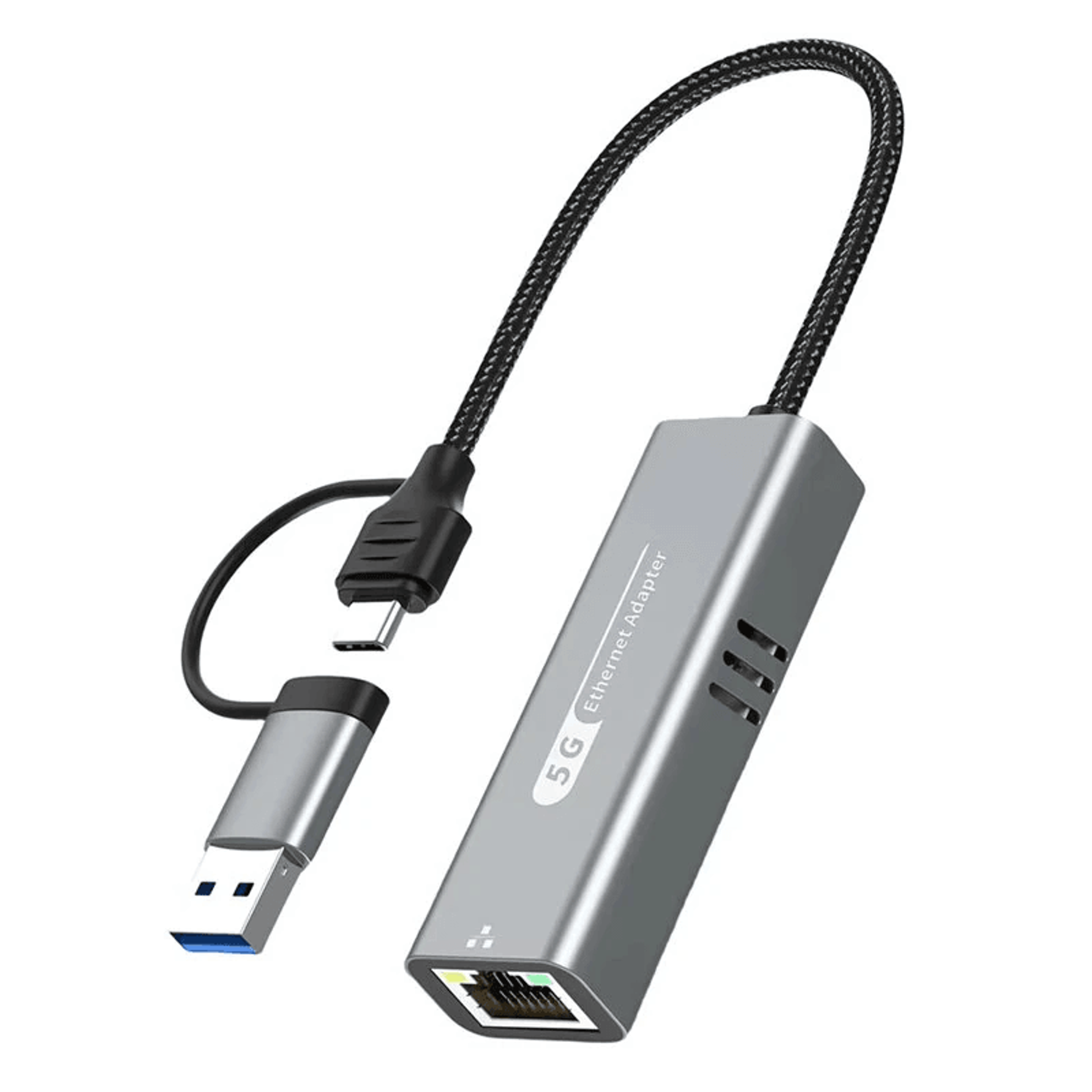 usb c to ethernet adapter with plug and play wired network connection