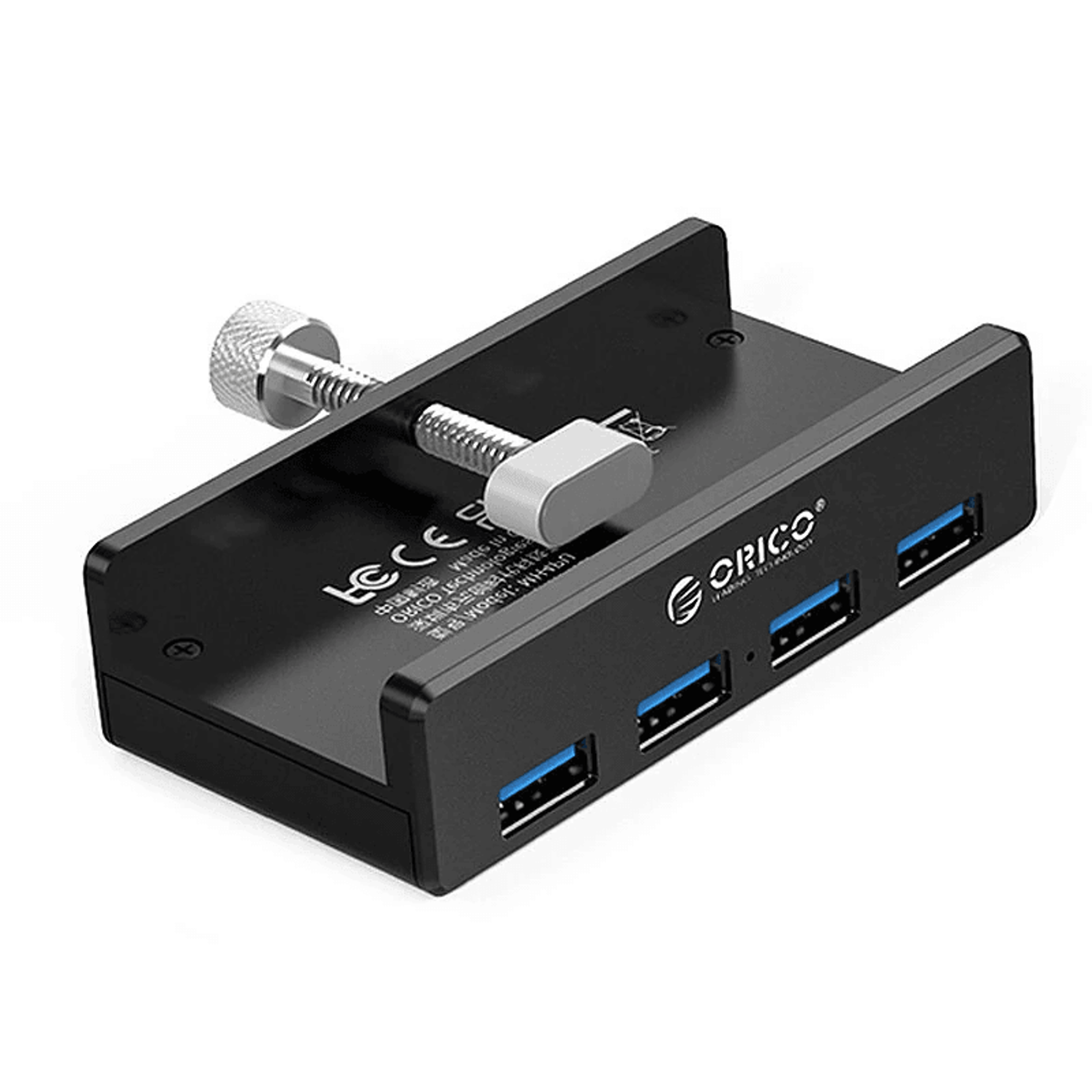 port usb hub with clamp mount and high speed data transfer