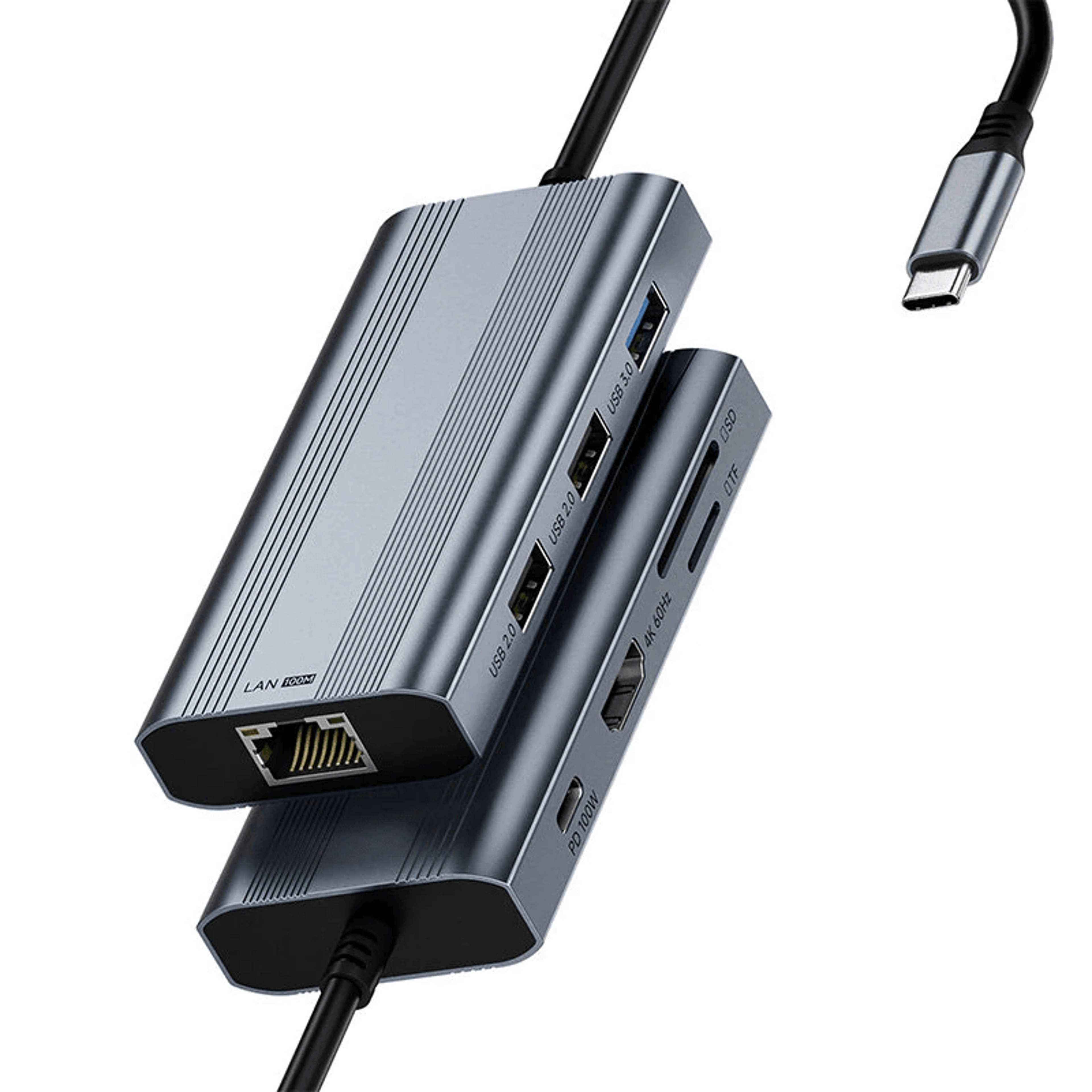 usb c hub with hdmi pd ethernet and card reader
