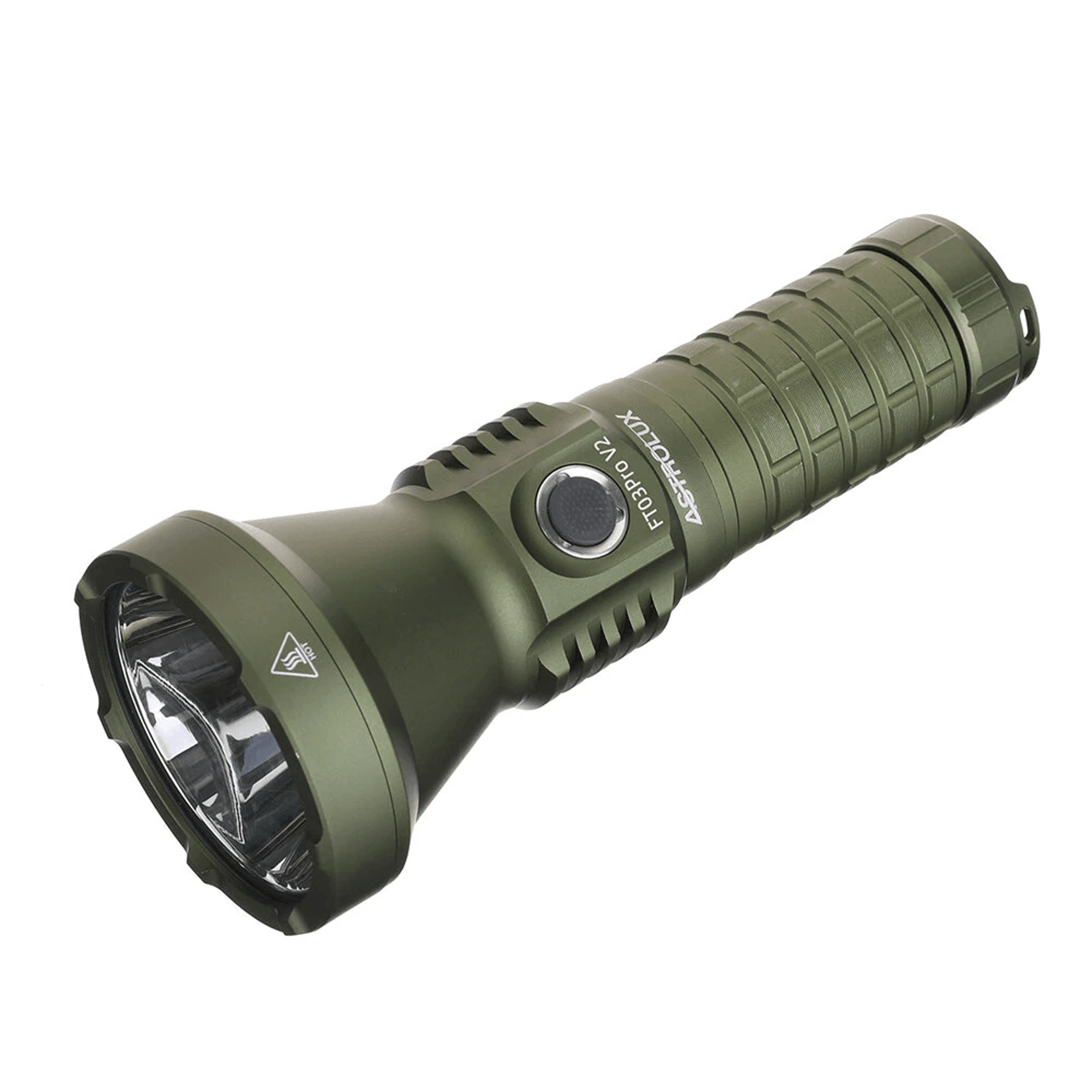 long range rechargeable led thrower flashlight with stepless dimming and usb c charging