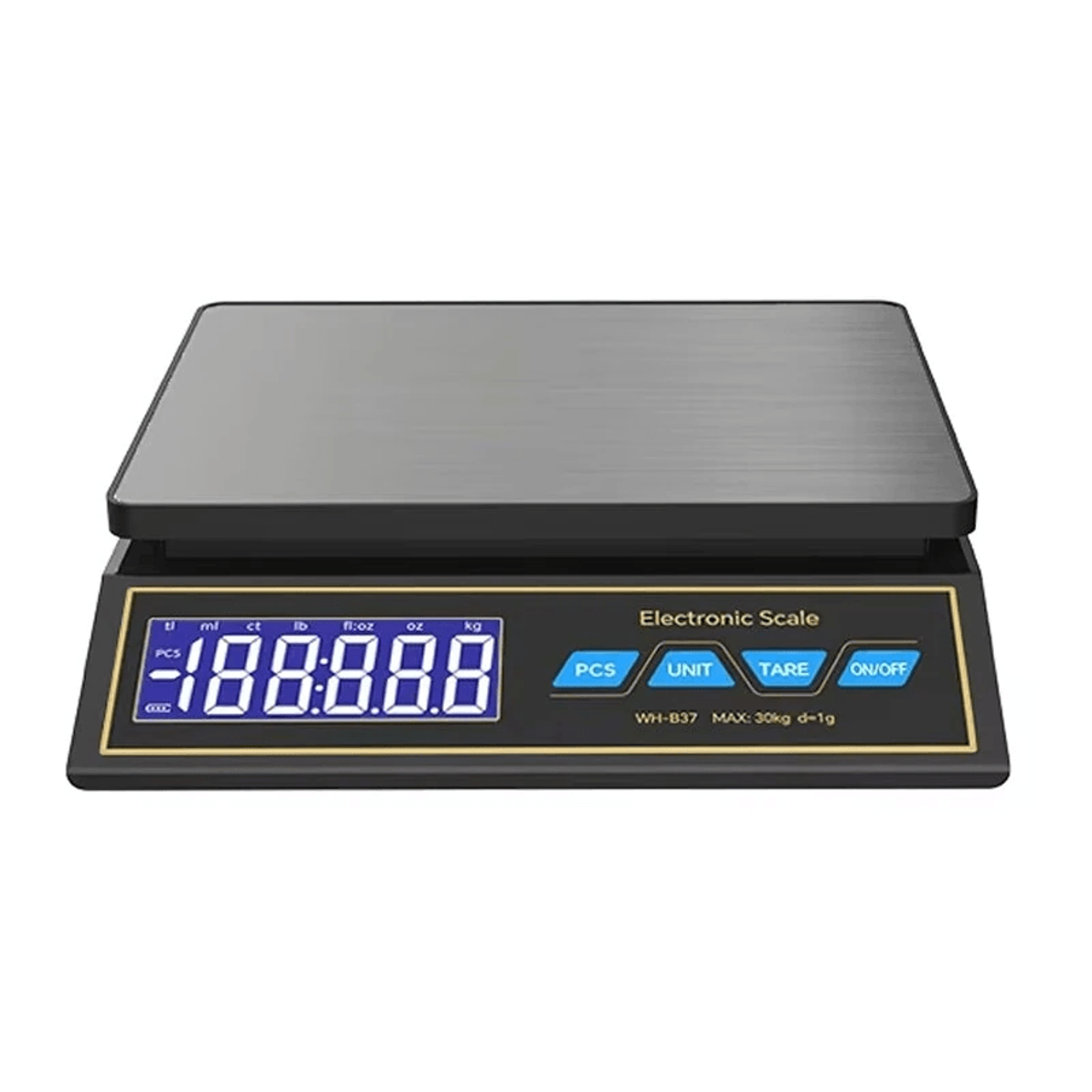 rechargeable digital kitchen scale with capacity precision and lcd display