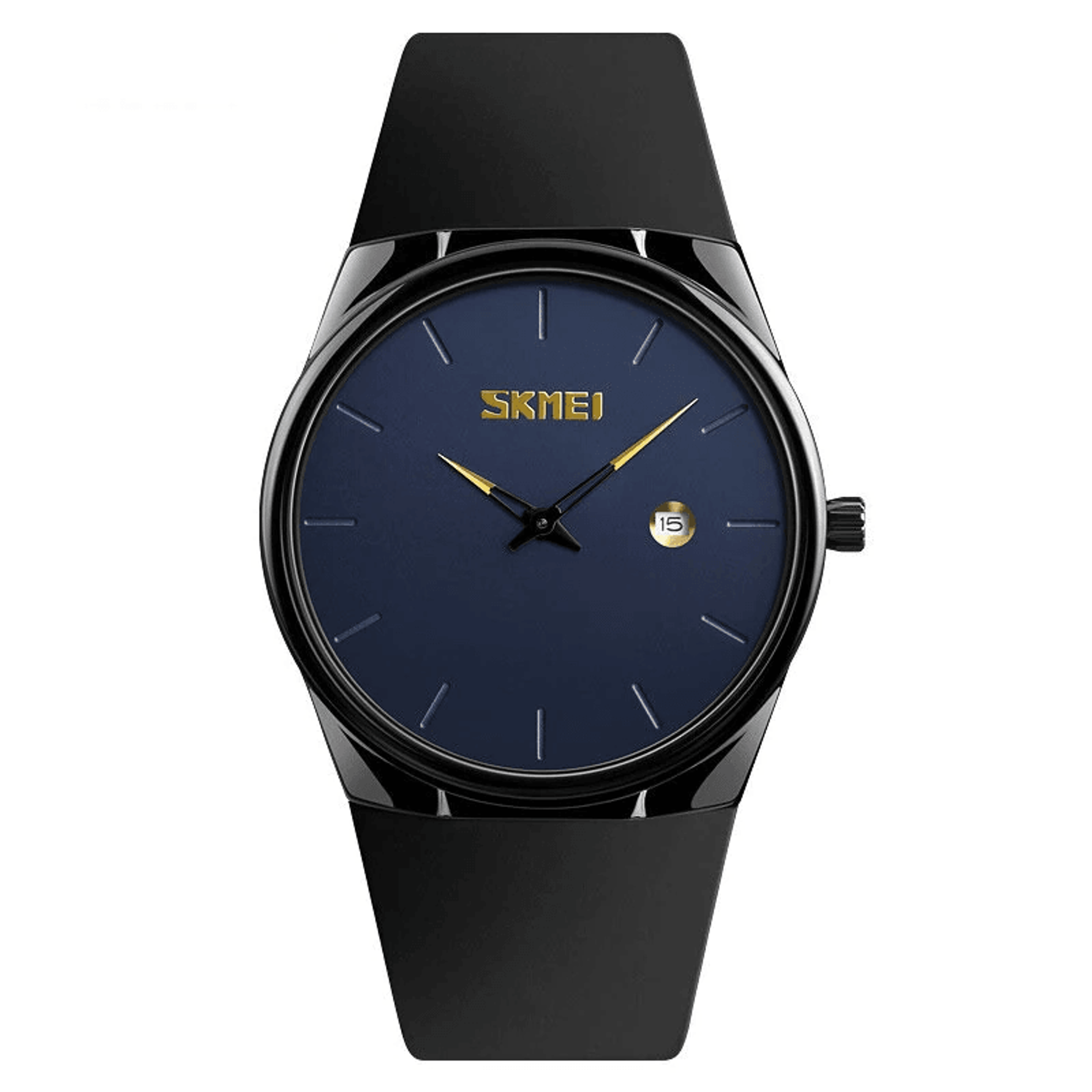 waterproof quartz watch with date display and lightweight casual sports design