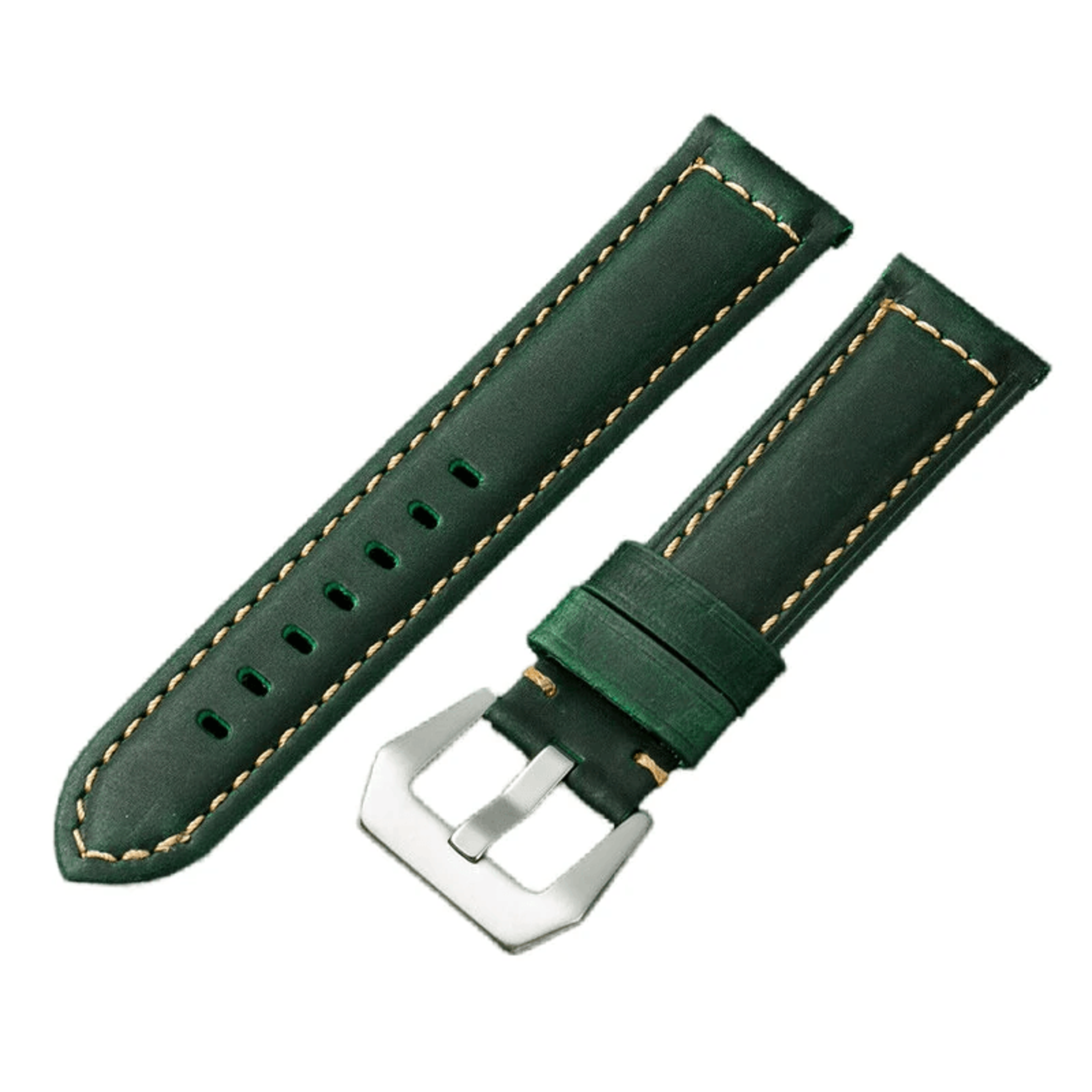 retro hand sewn leather watch band for smartwatches