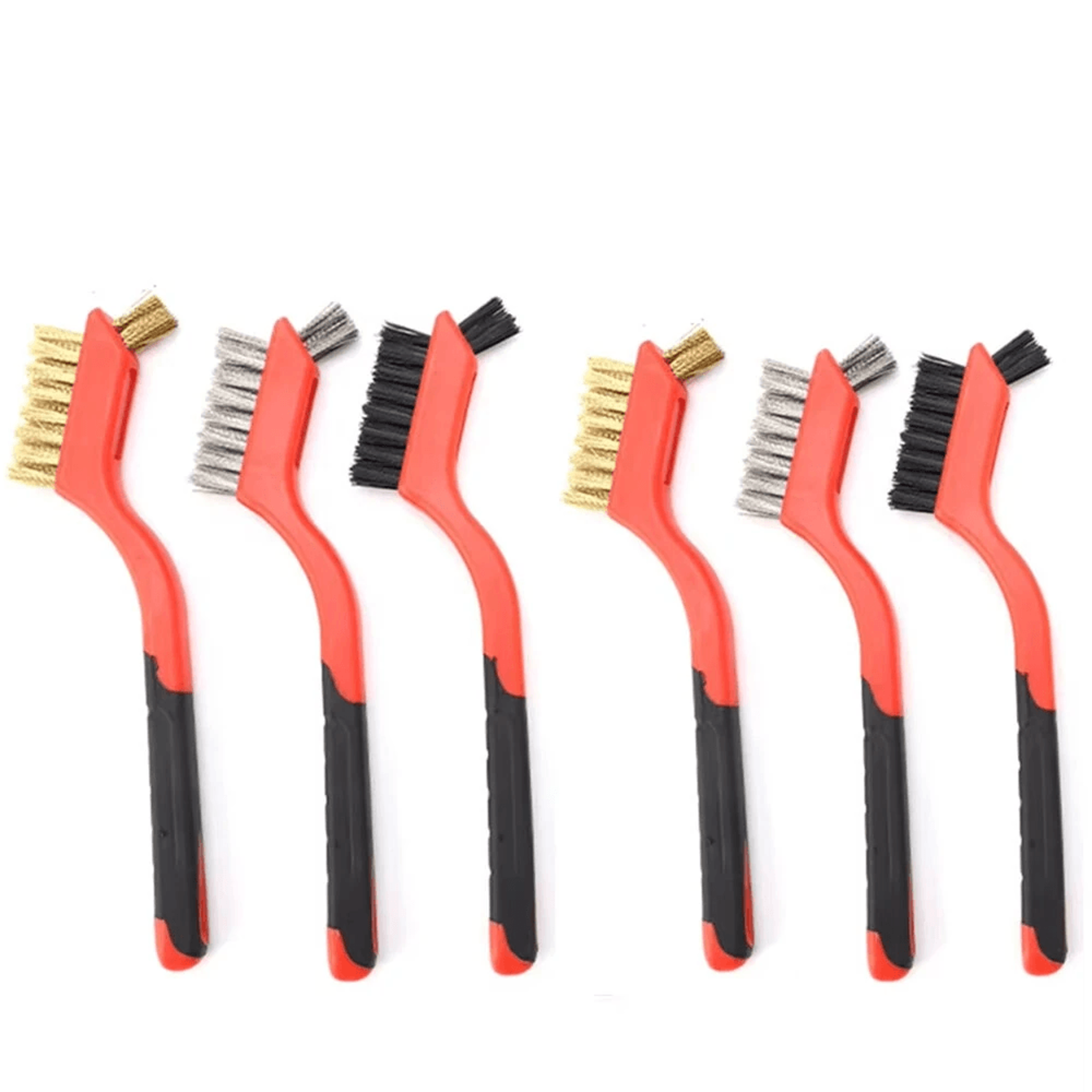 wire brush set for rust removal metal cleaning and polishing