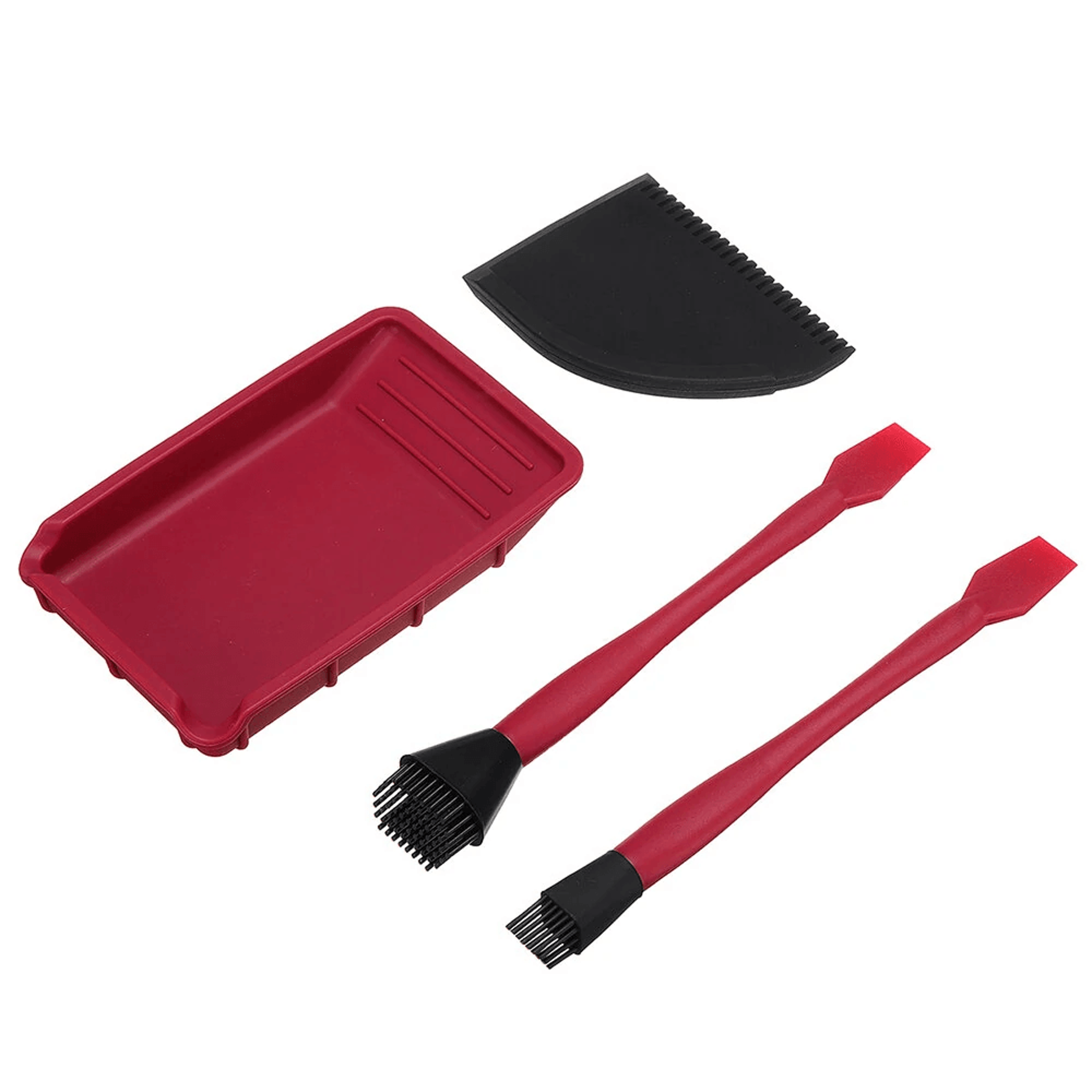silicone woodworking glue applicator kit with brushes scraper and tray