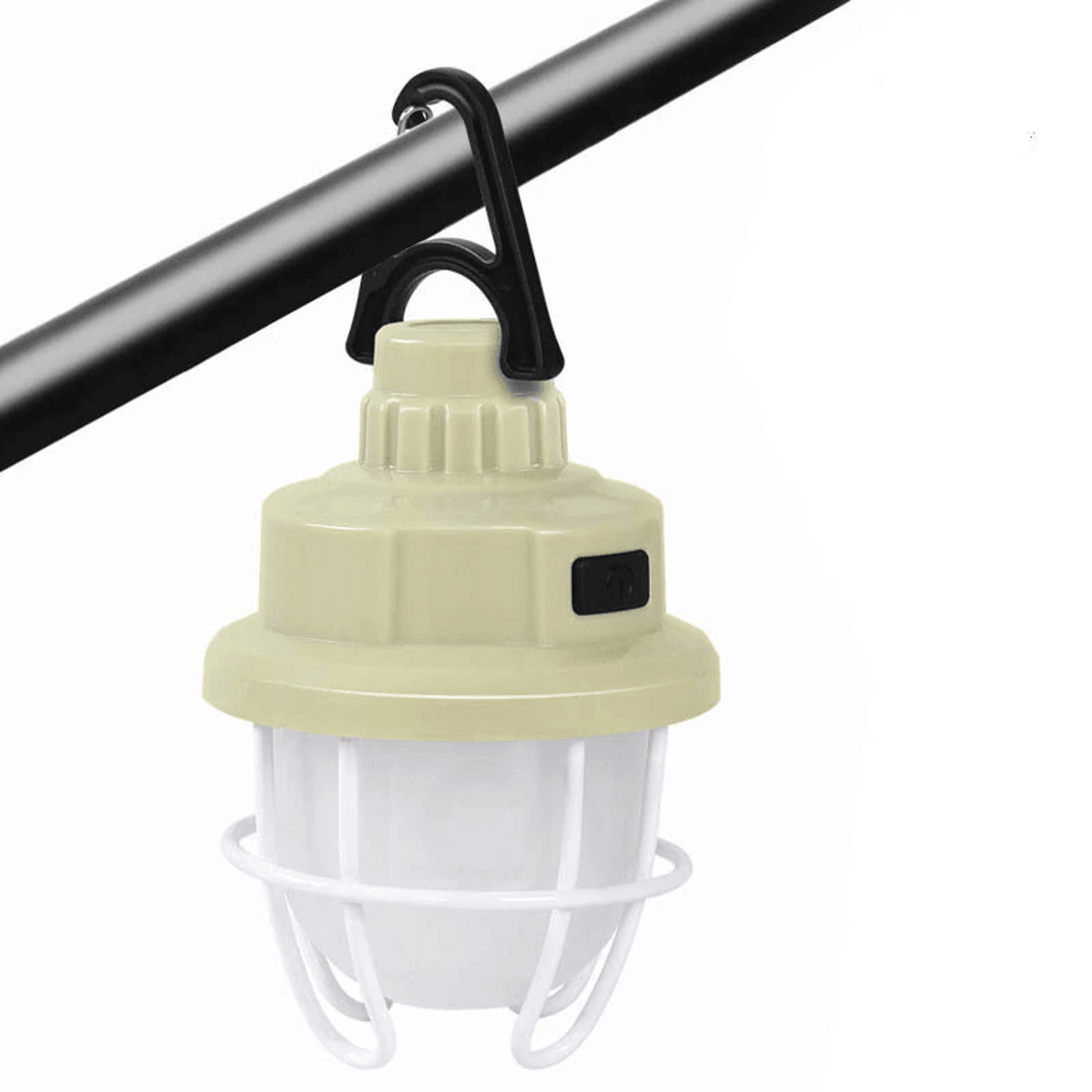 vintage rechargeable led camping lantern with dimmable light and hanging handle