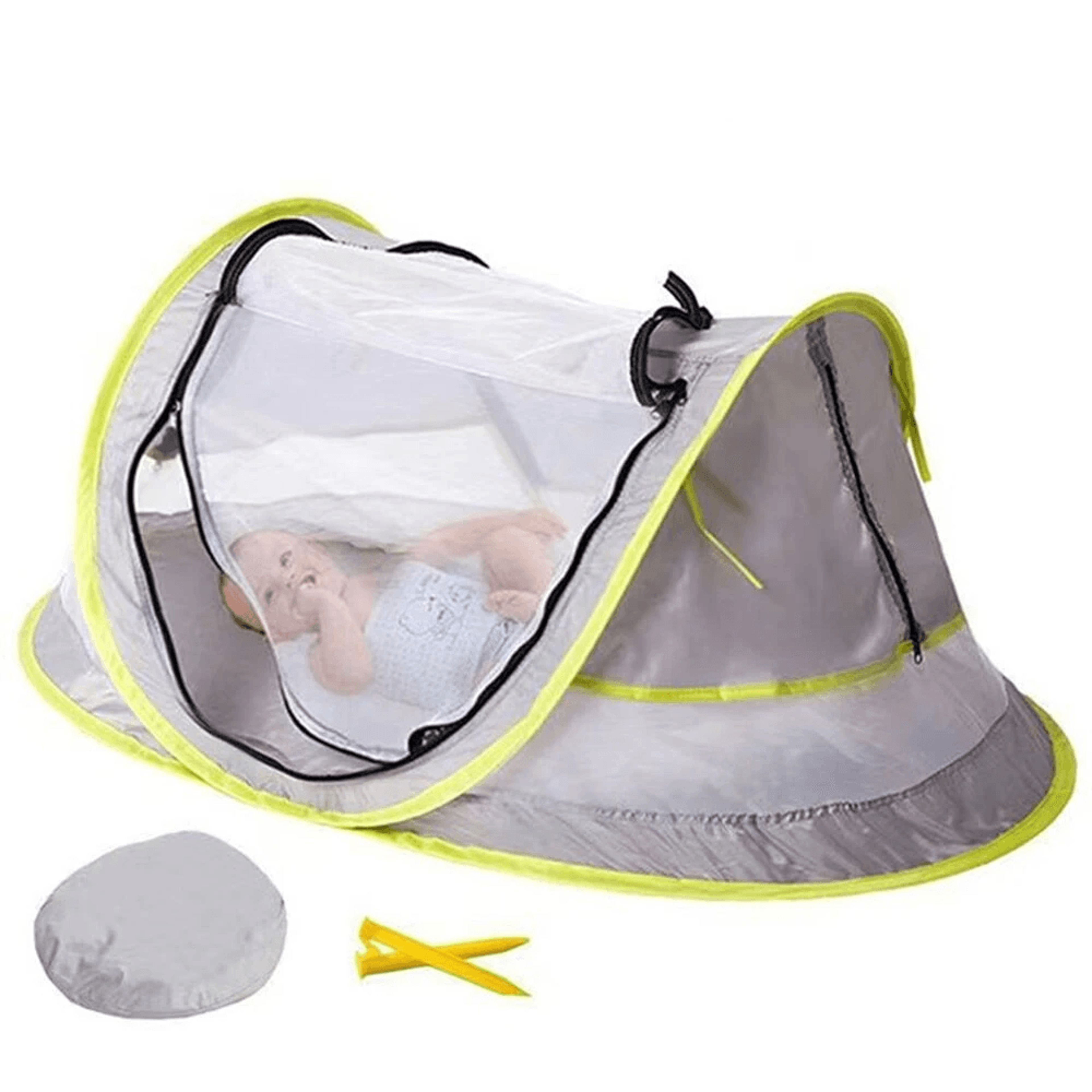 baby pop up beach tent with uv protection and shaded play pool