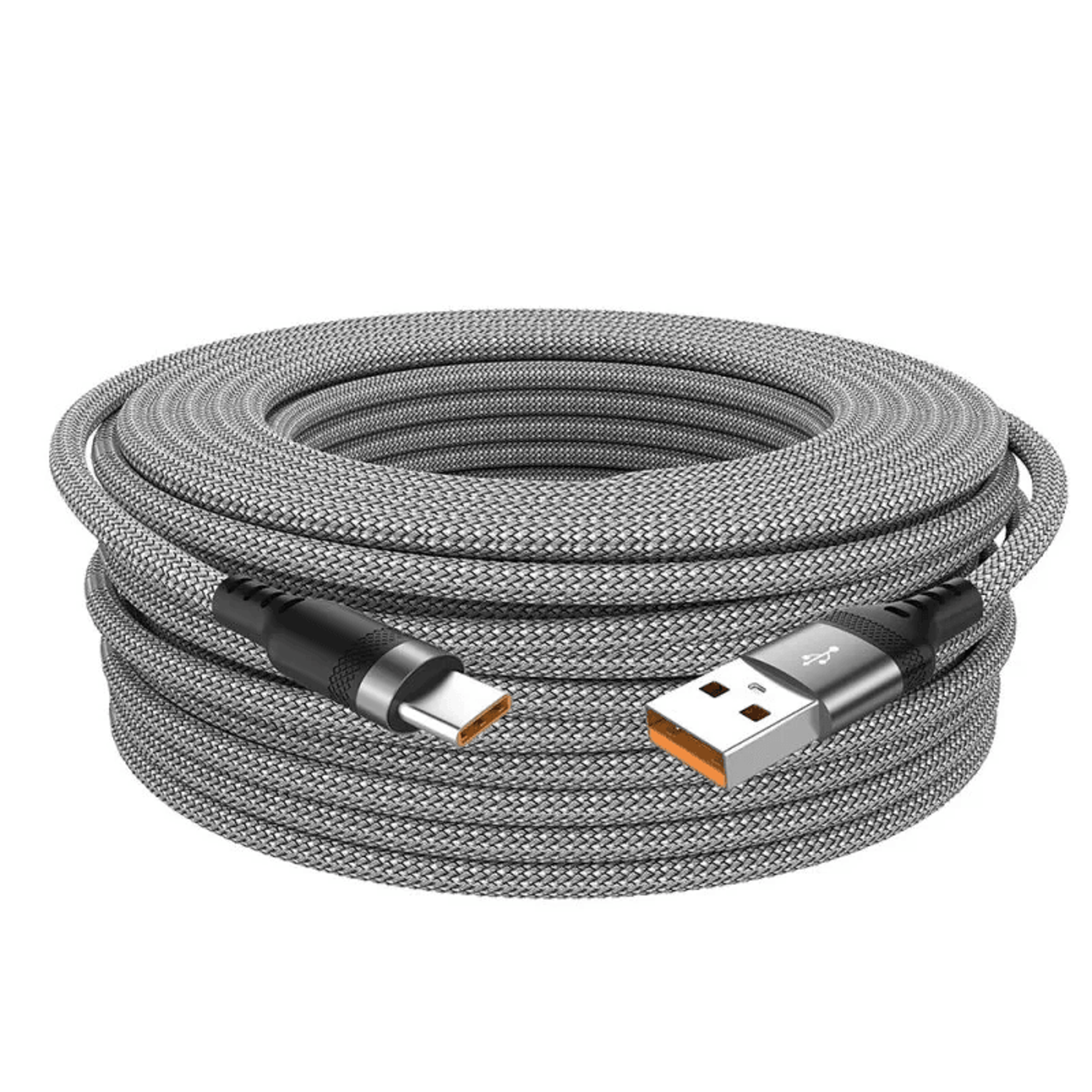 usb a to usb c fast charging braided cable with data transfer