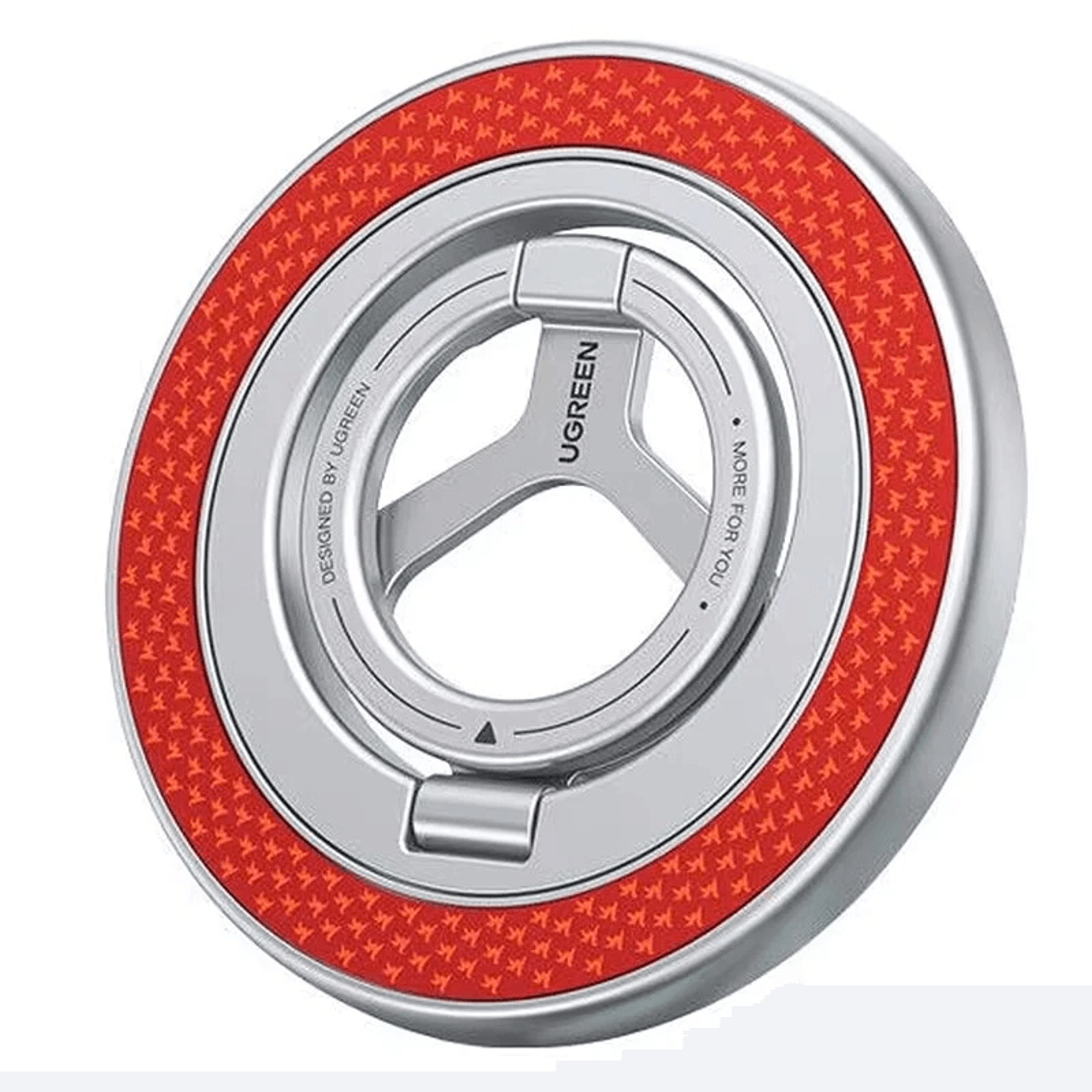 dual sided magnetic phone ring holder with rotating phone stand