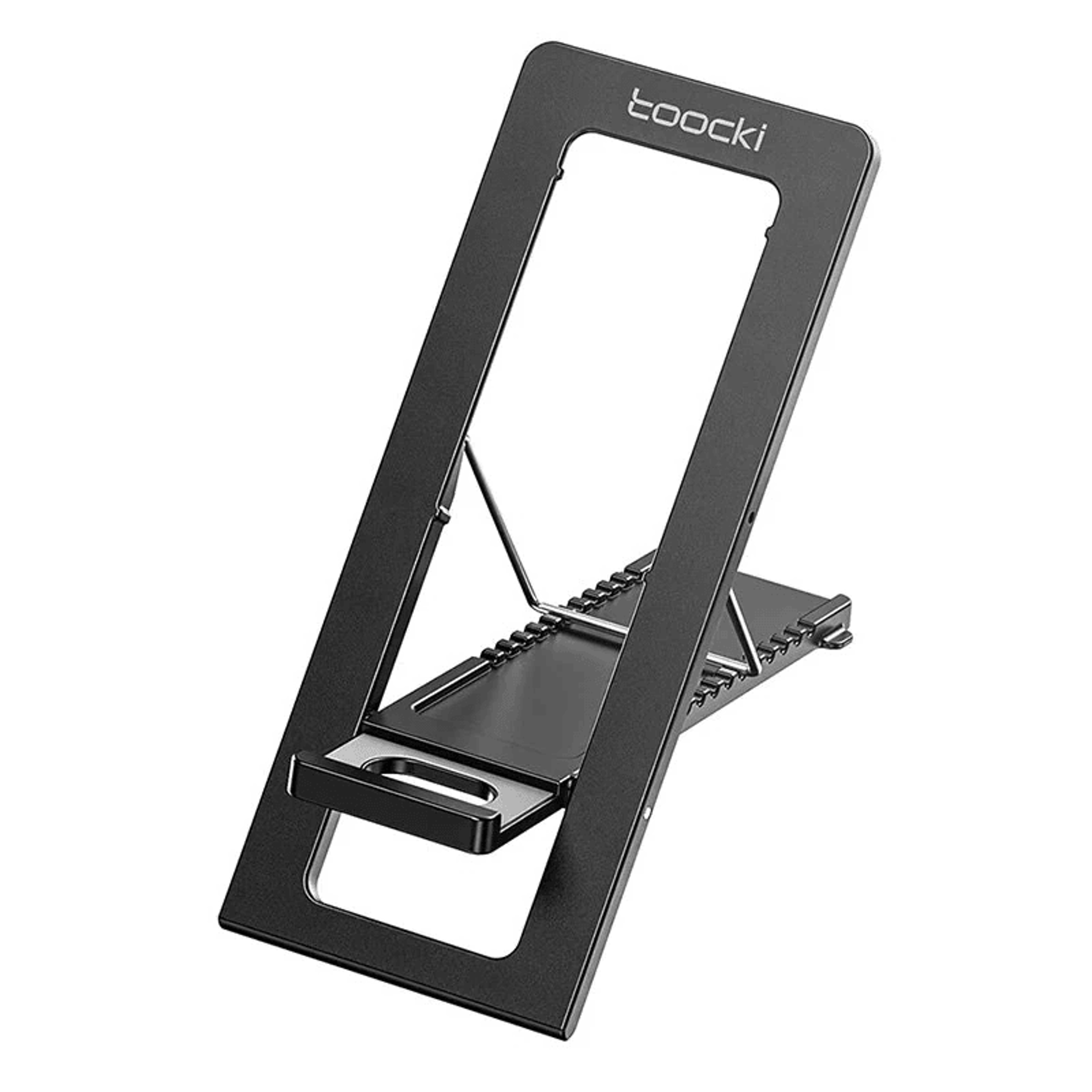 ultra thin adjustable phone stand foldable desktop holder with multi angle viewing