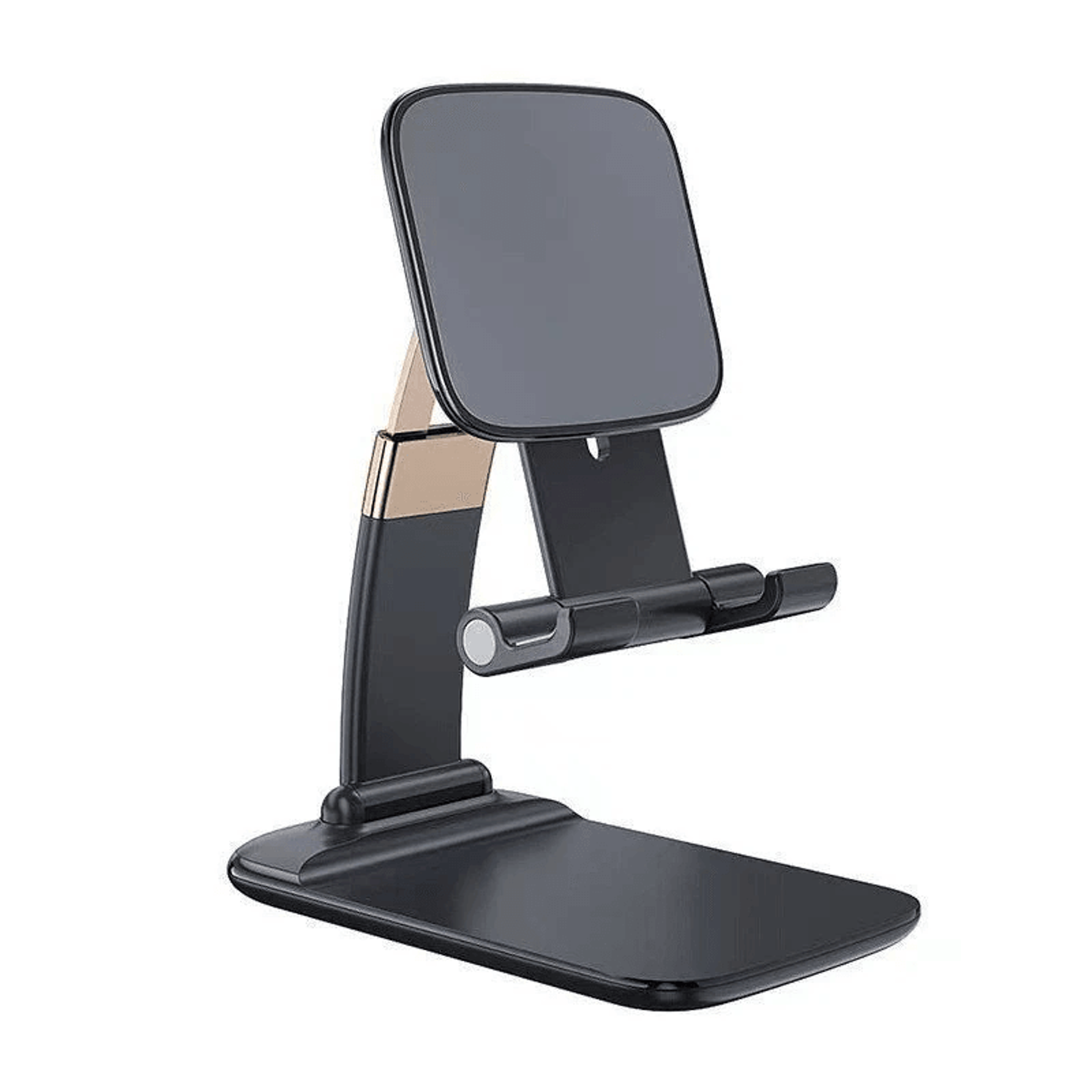 adjustable foldable phone and tablet stand with charging access