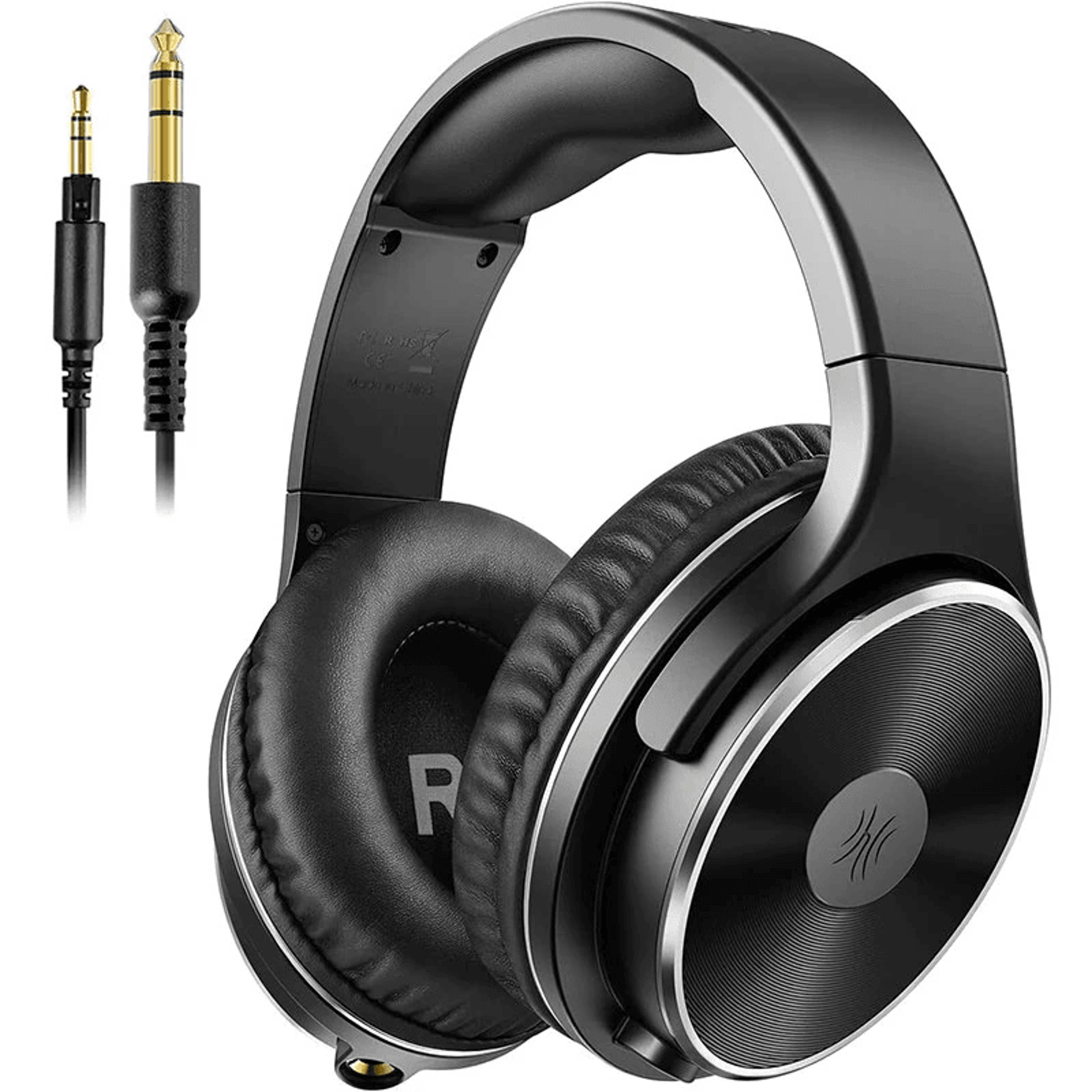 hifi studio monitor headphones with drivers and dual jack