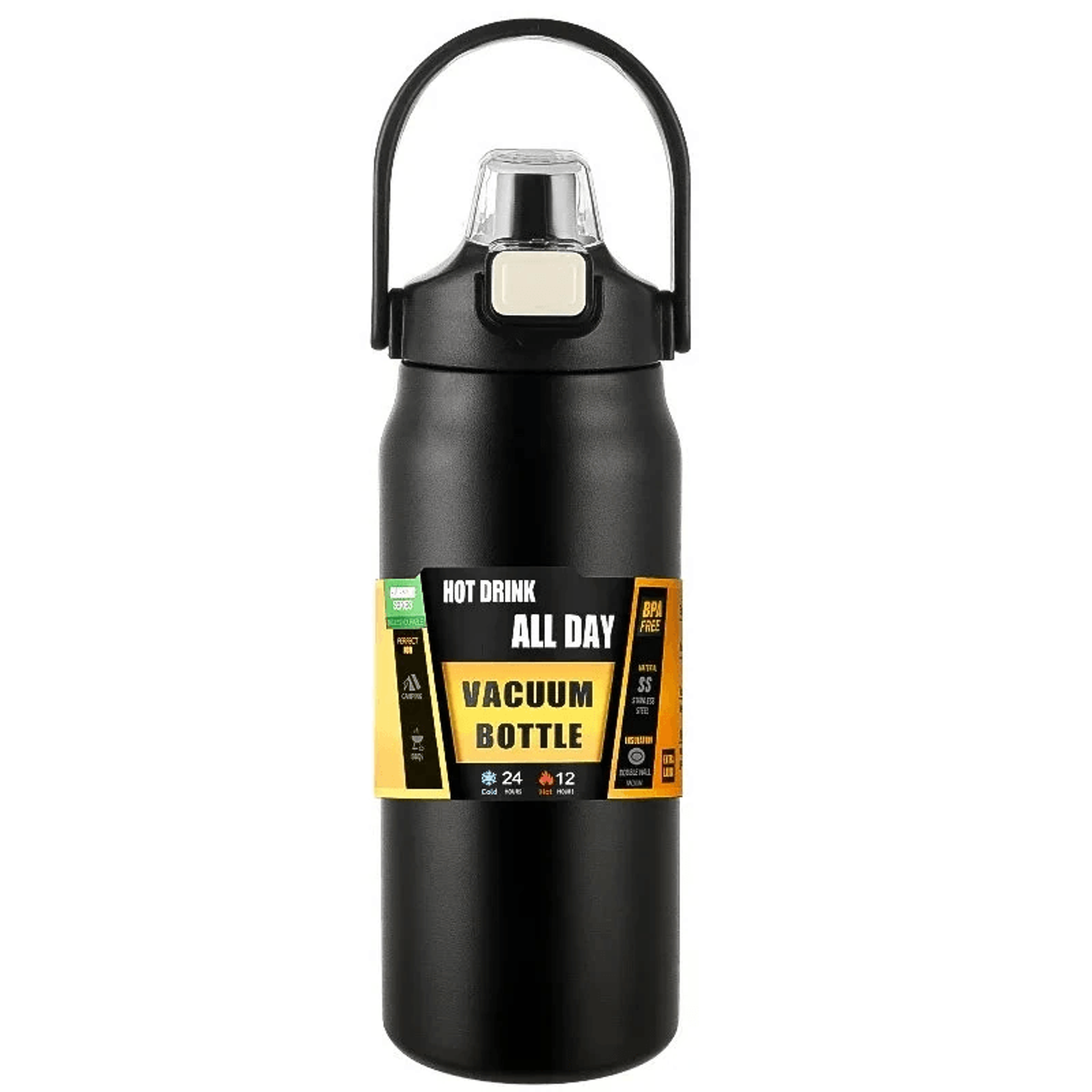 stainless steel insulated water bottle with straw