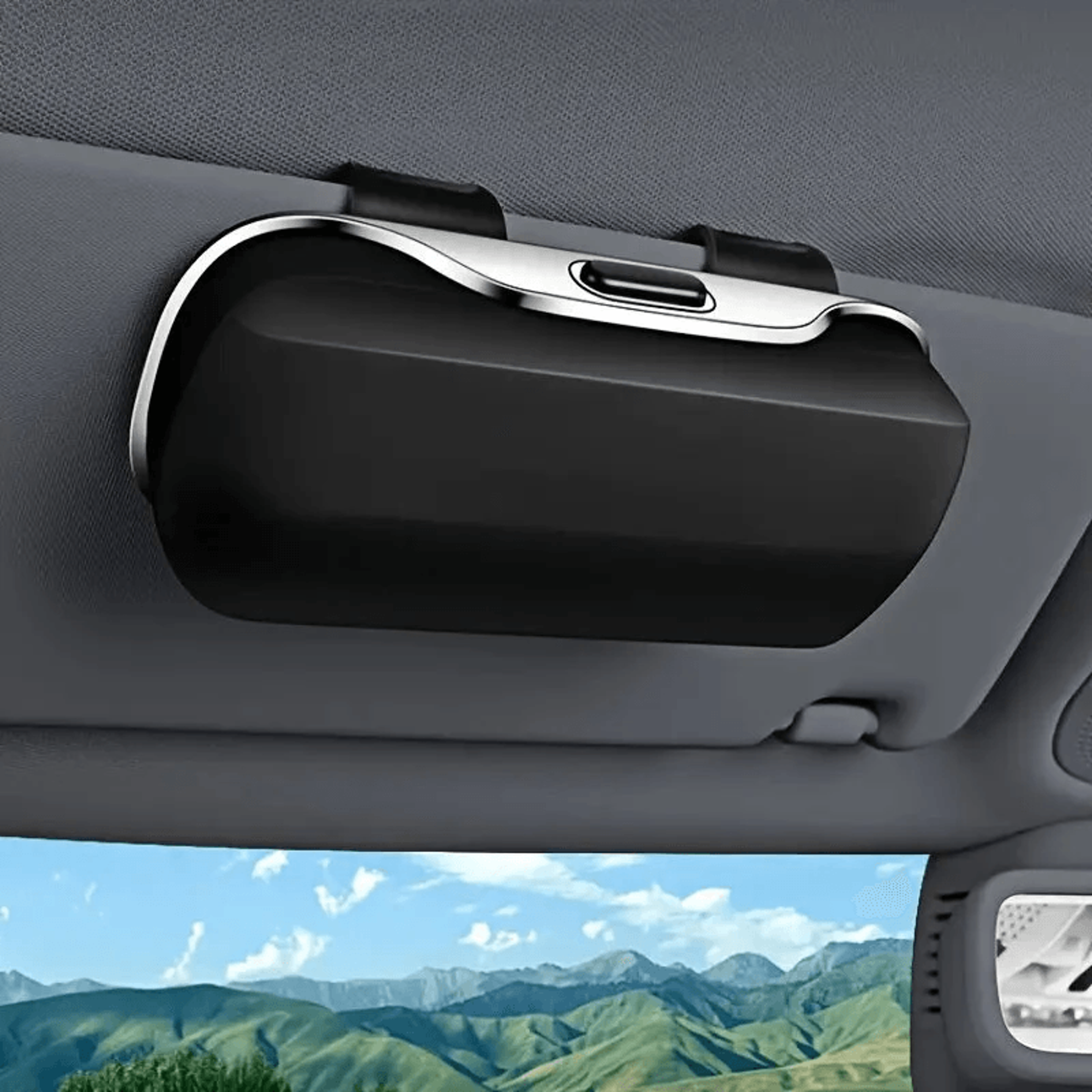 car sun visor sunglasses holder protective glasses storage case