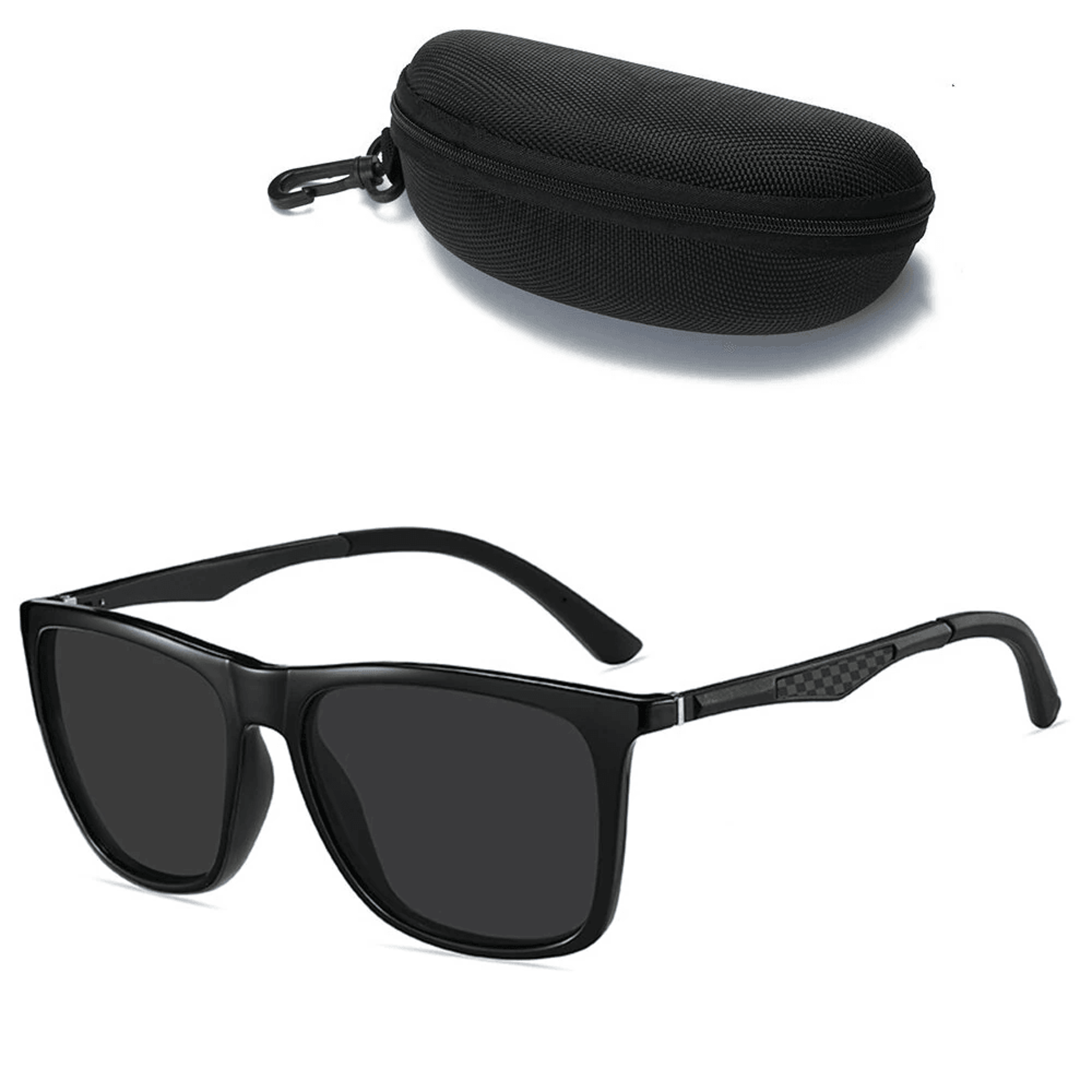 square polarized sunglasses with tac lenses and protection