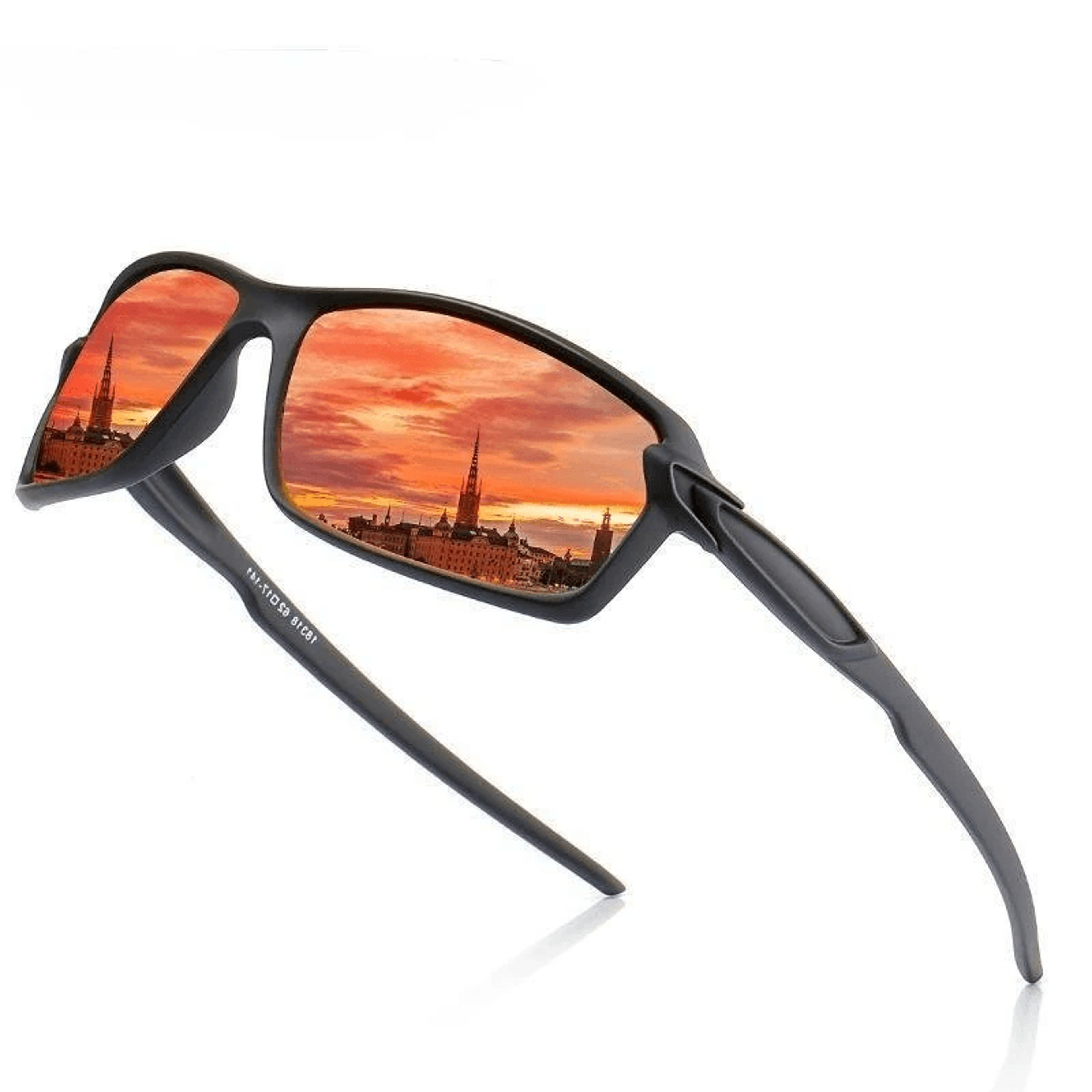 polarized square sunglasses with protection for driving fishing and travel