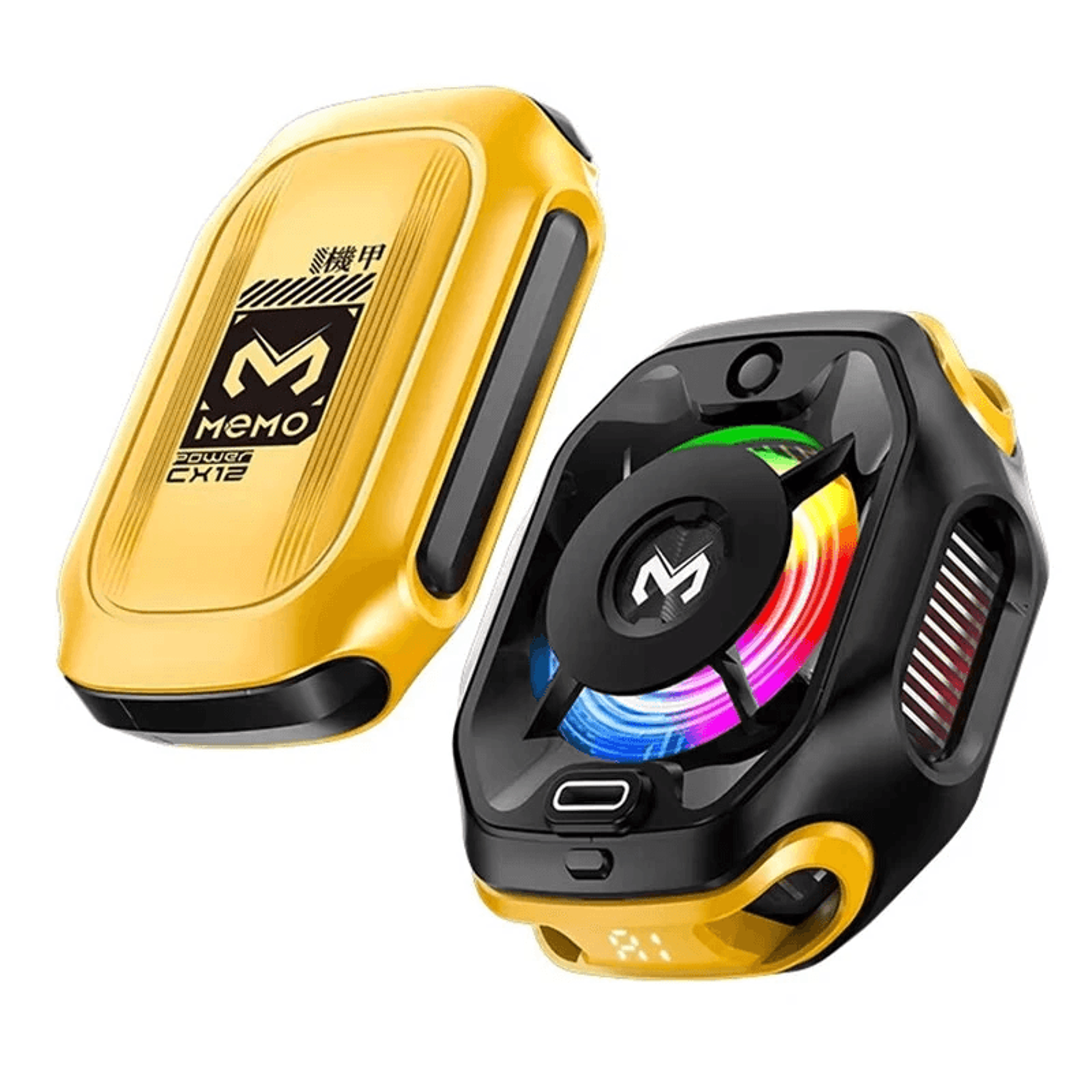 magnetic phone cooler with detachable battery and digital display
