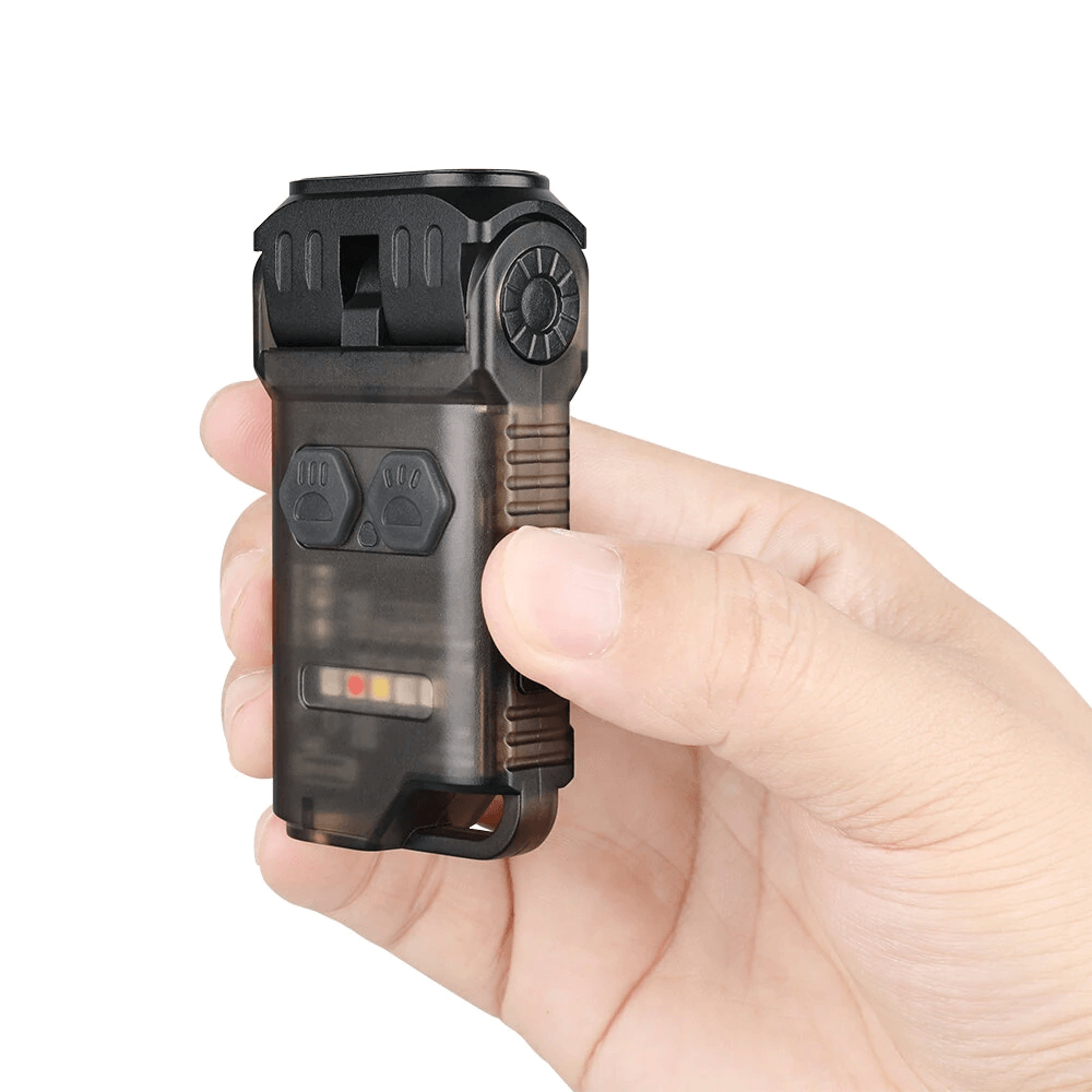 rechargeable edc keychain flashlight with uv light magnetic base and lumen output
