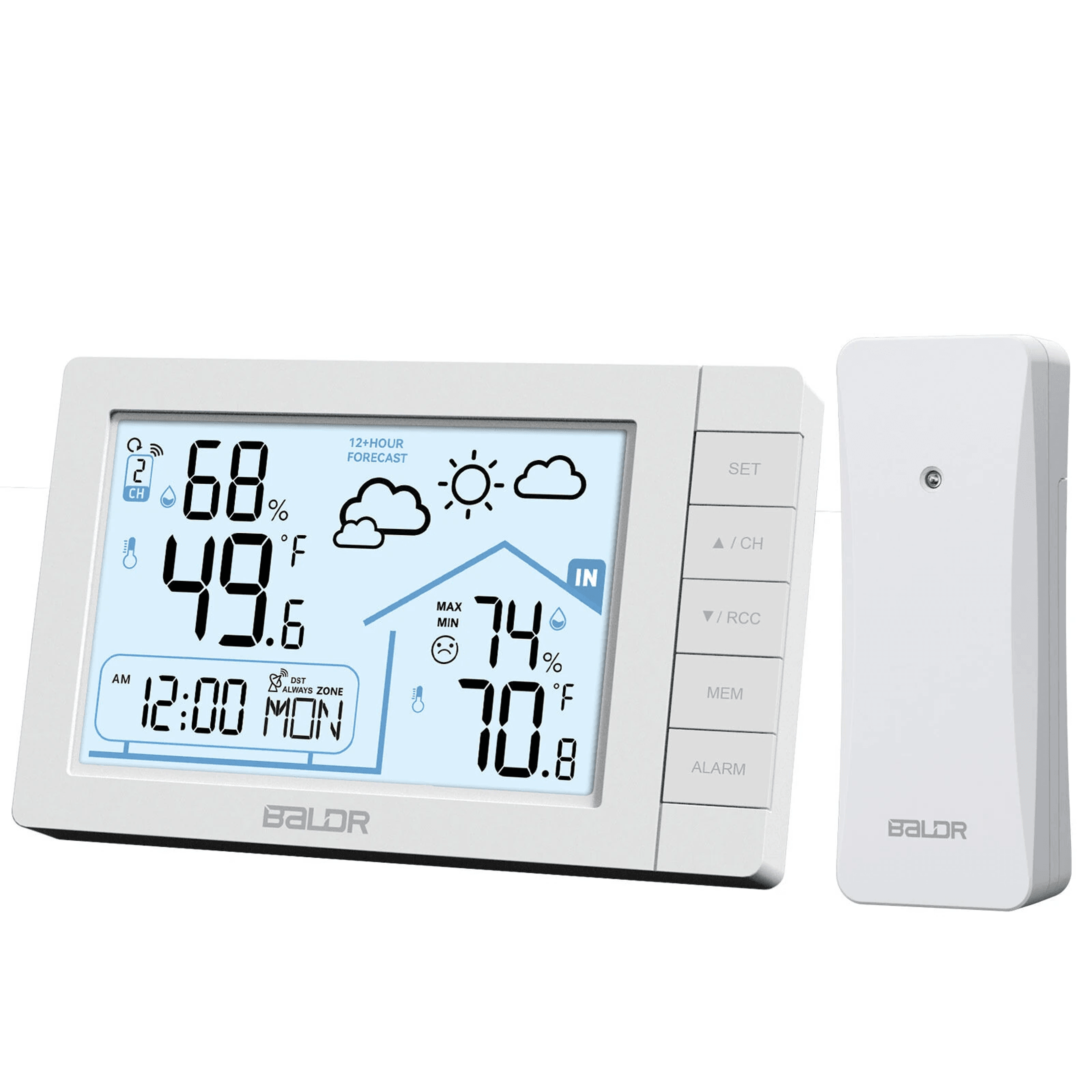 digital indoor weather station thermometer hygrometer clock