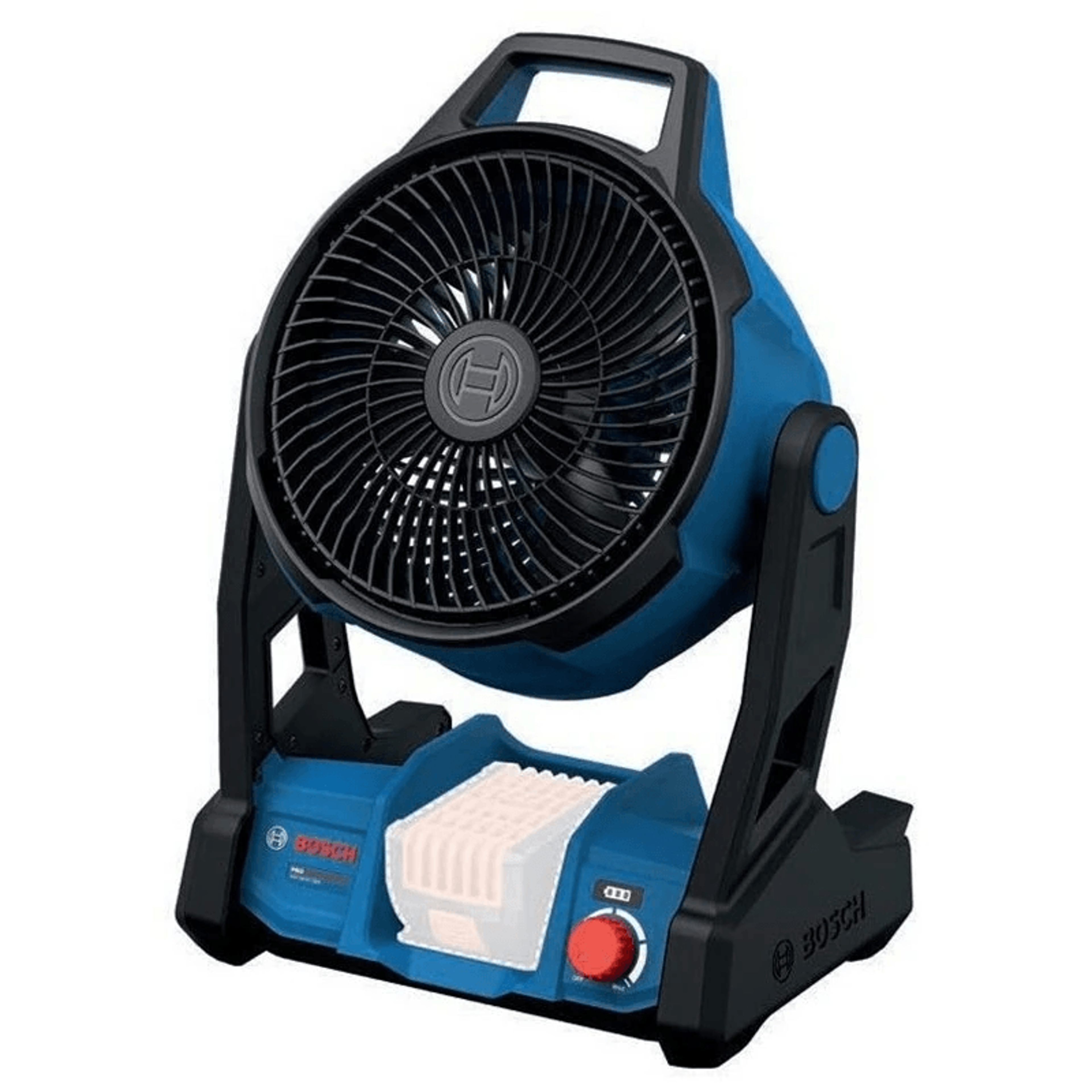 cordless jobsite fan with ac dc dual power and adjustable airflow