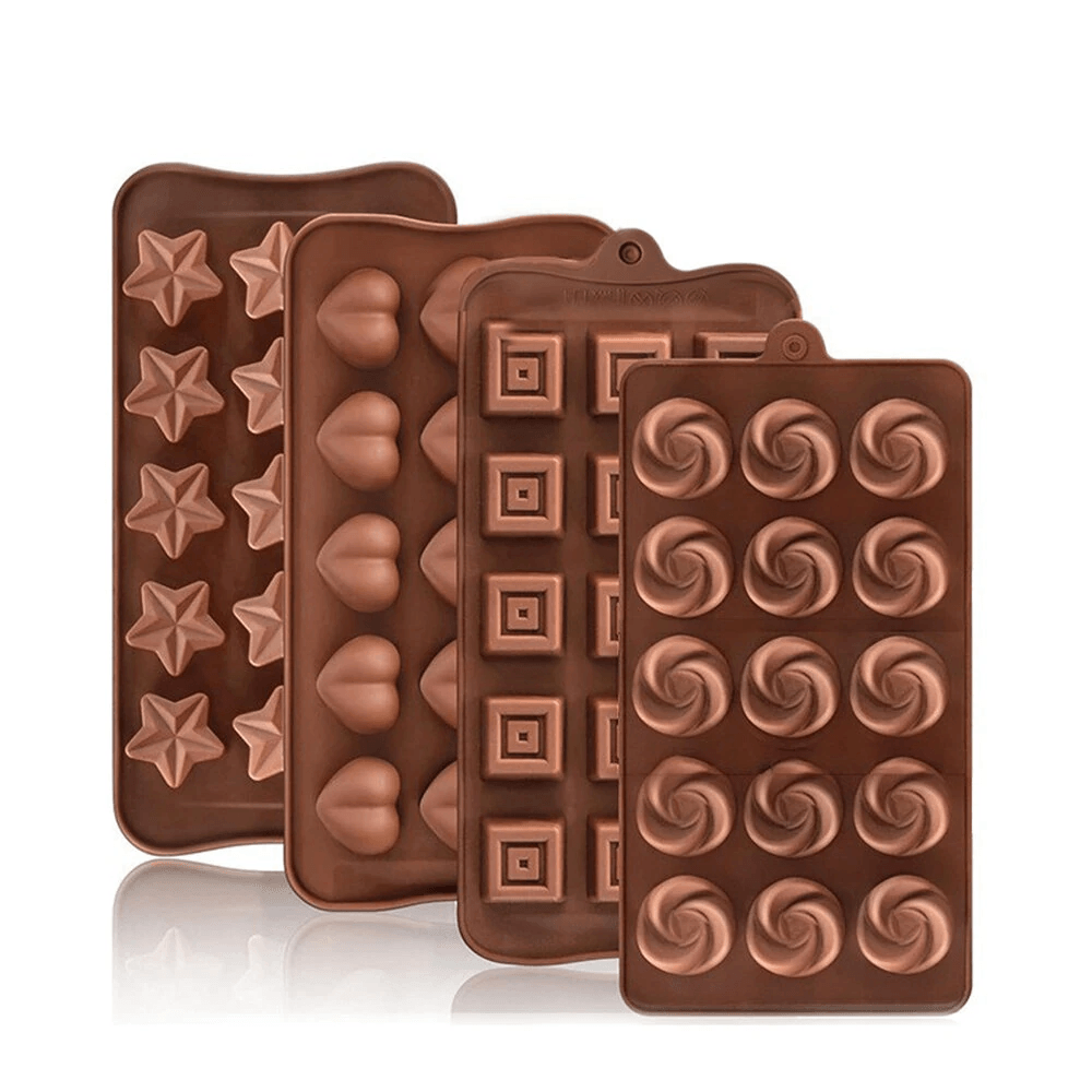 silicone chocolate molds set for candy cake baking and diy crafts